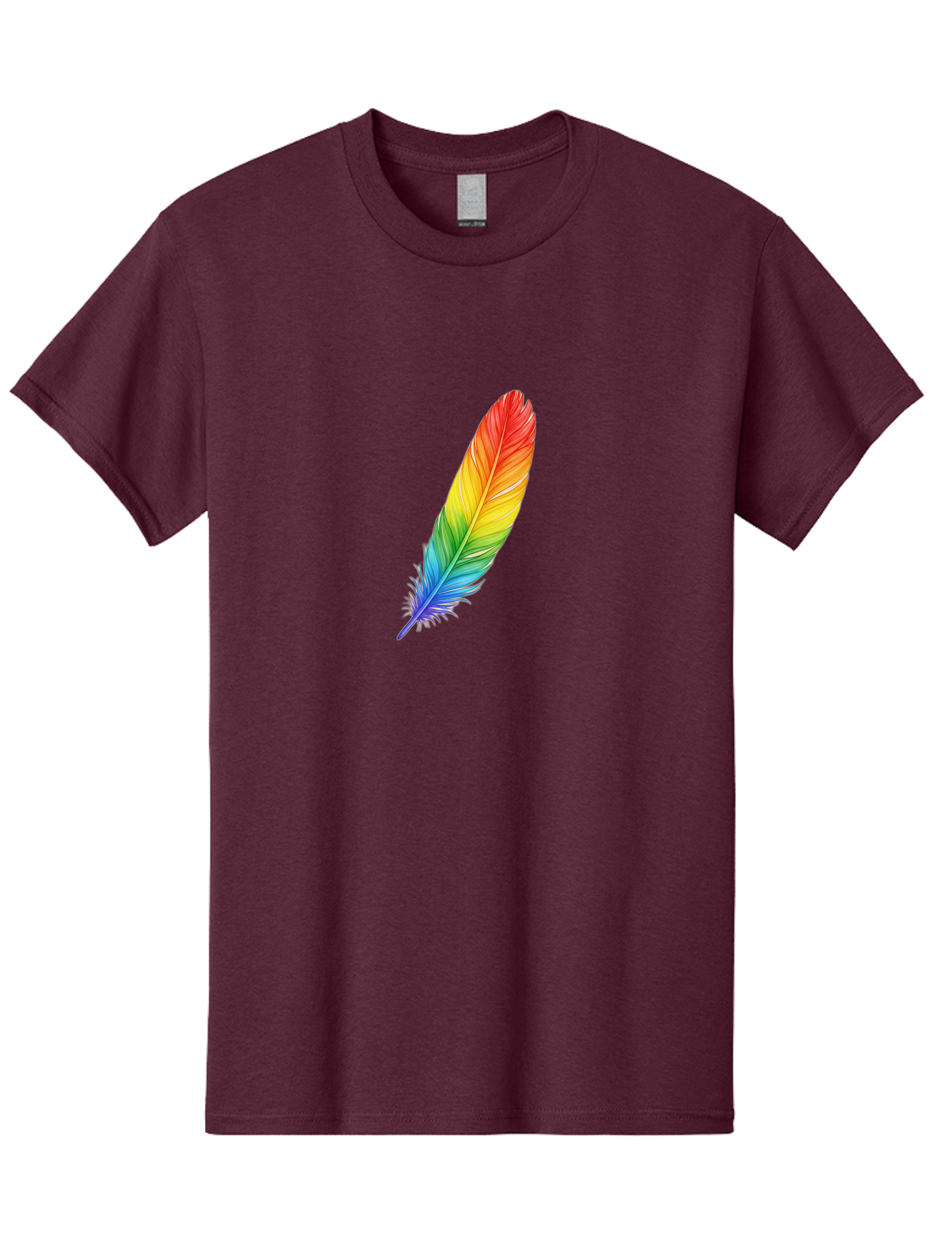 Rainbow-Feather-4 Men'S Graphic Tee, 100% Cotton, Comfortable Casual Summer Wear, Machine Washable, Vintage Camera, Old Camera, Antique Camera, Black Camera, Classic Photography, Photography Equipment, Nostalgic Device, Film Camera, Camera Art Baj227 3