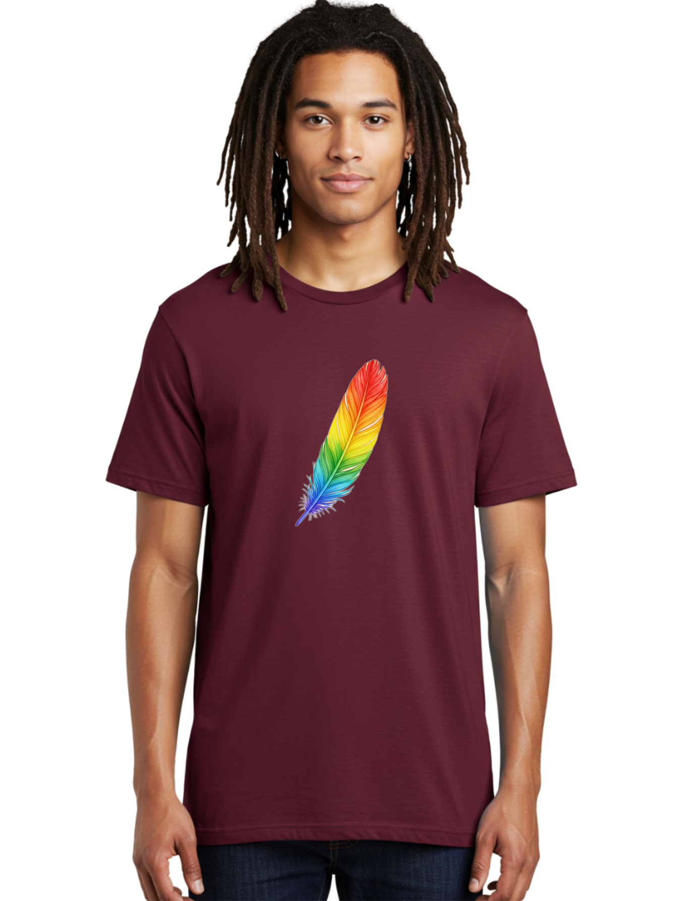 Rainbow-Feather-4 Men'S Graphic Tee, 100% Cotton, Comfortable Casual Summer Wear, Machine Washable, Vintage Camera, Old Camera, Antique Camera, Black Camera, Classic Photography, Photography Equipment, Nostalgic Device, Film Camera, Camera Art Baj227 18