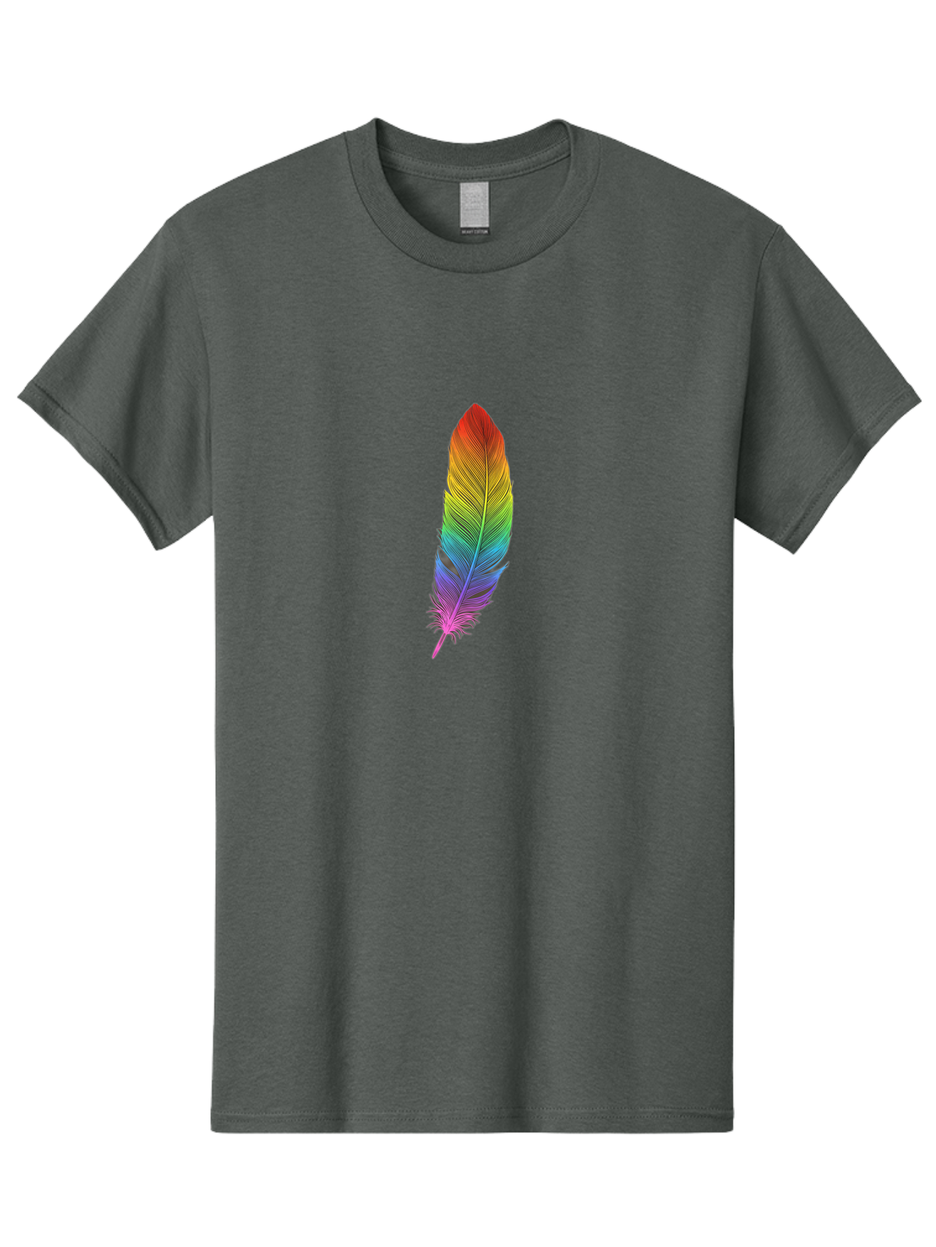 Rainbow-Feather-5 Men'S Graphic Tee, 100% Cotton, Comfortable Casual Summer Wear, Machine Washable, Vintage Camera, Old Camera, Antique Camera, Black Camera, Classic Photography, Photography Equipment, Nostalgic Device, Film Camera, Camera Art Baj228 15