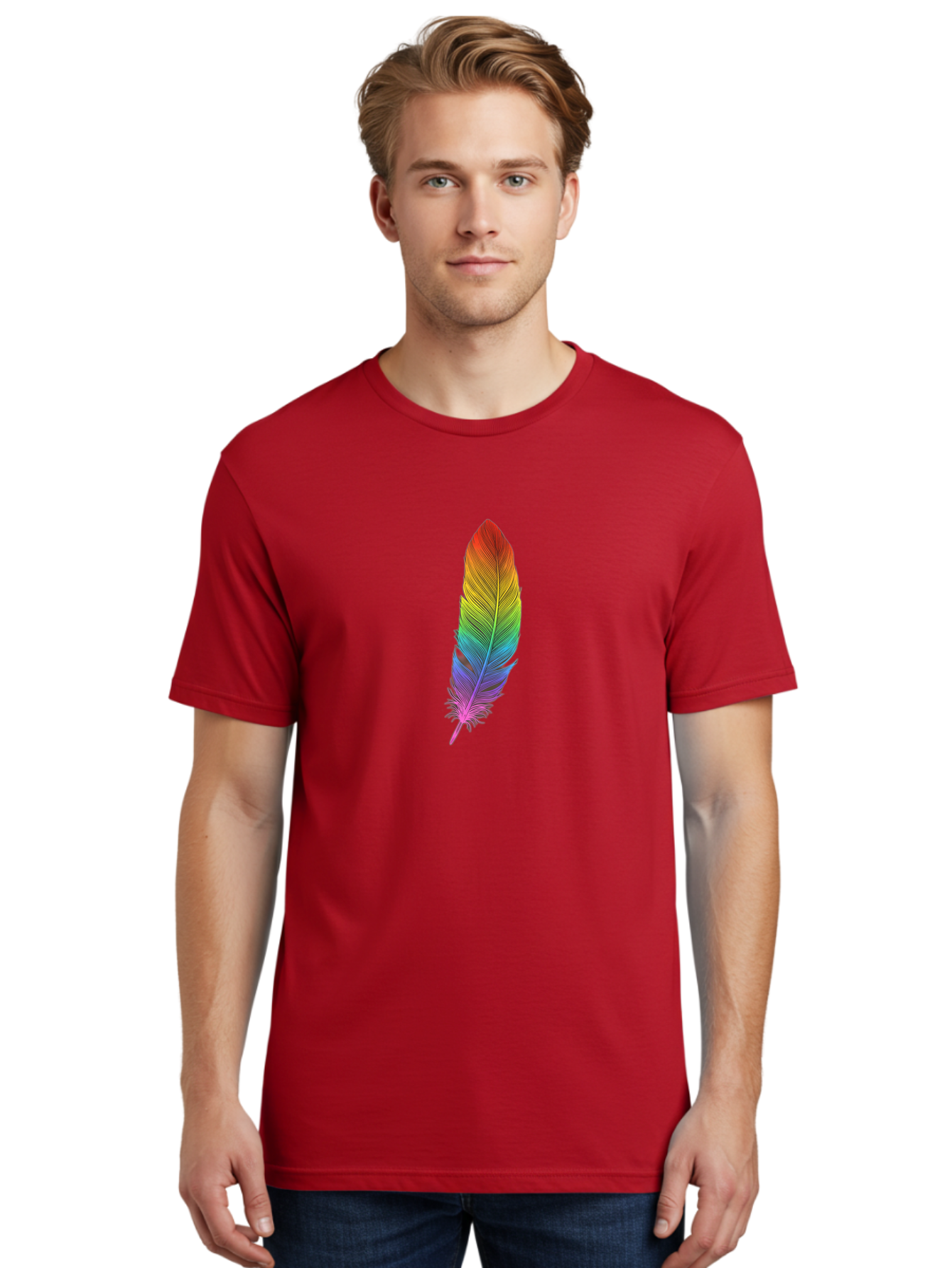 Rainbow-Feather-5 Men'S Graphic Tee, 100% Cotton, Comfortable Casual Summer Wear, Machine Washable, Vintage Camera, Old Camera, Antique Camera, Black Camera, Classic Photography, Photography Equipment, Nostalgic Device, Film Camera, Camera Art Baj228 22