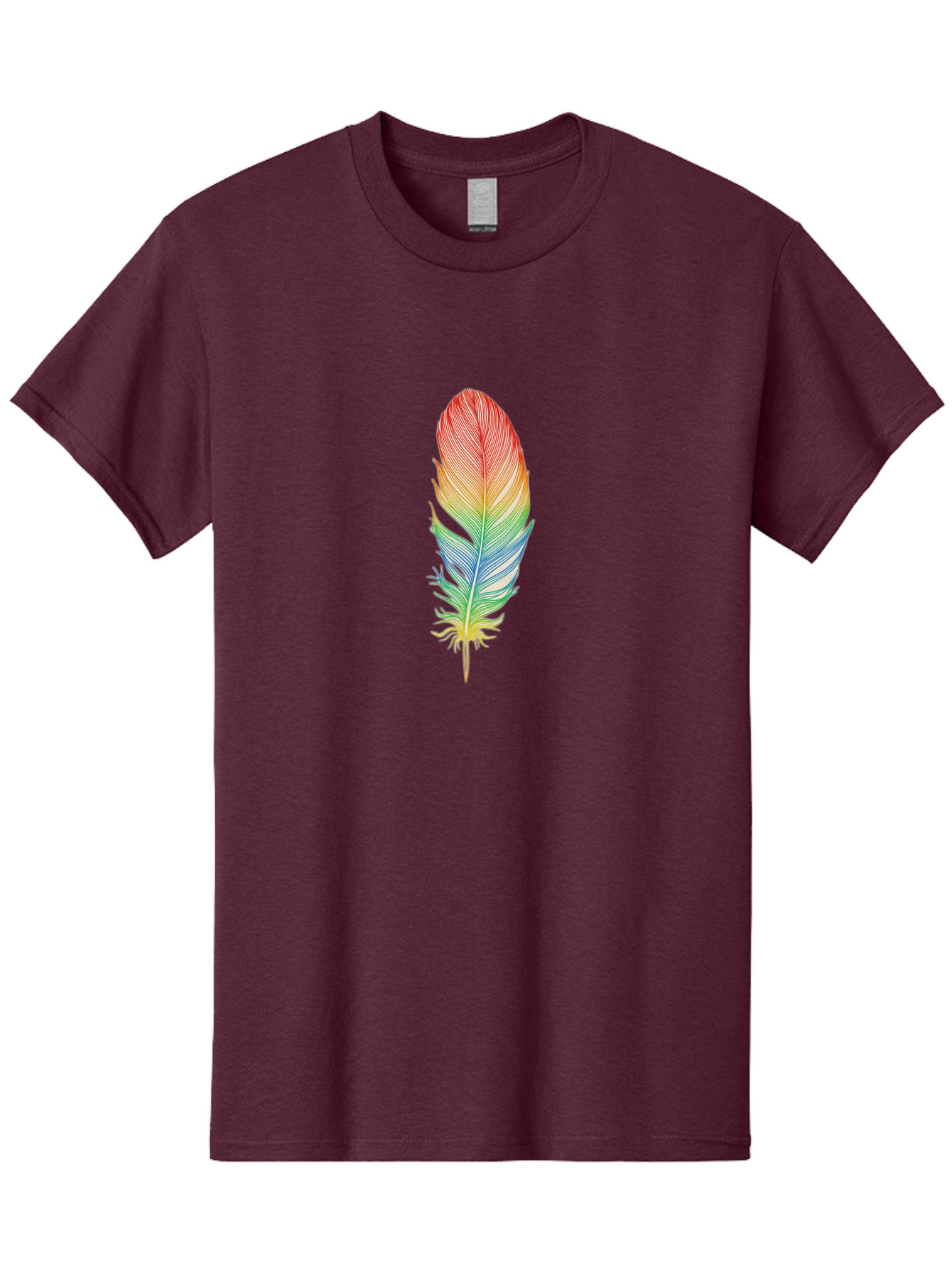 Rainbow-Feather-6 Men'S Graphic Tee, 100% Cotton, Comfortable Casual Summer Wear, Machine Washable, Vintage Camera, Old Camera, Antique Camera, Black Camera, Classic Photography, Photography Equipment, Nostalgic Device, Film Camera, Camera Art Baj229 1