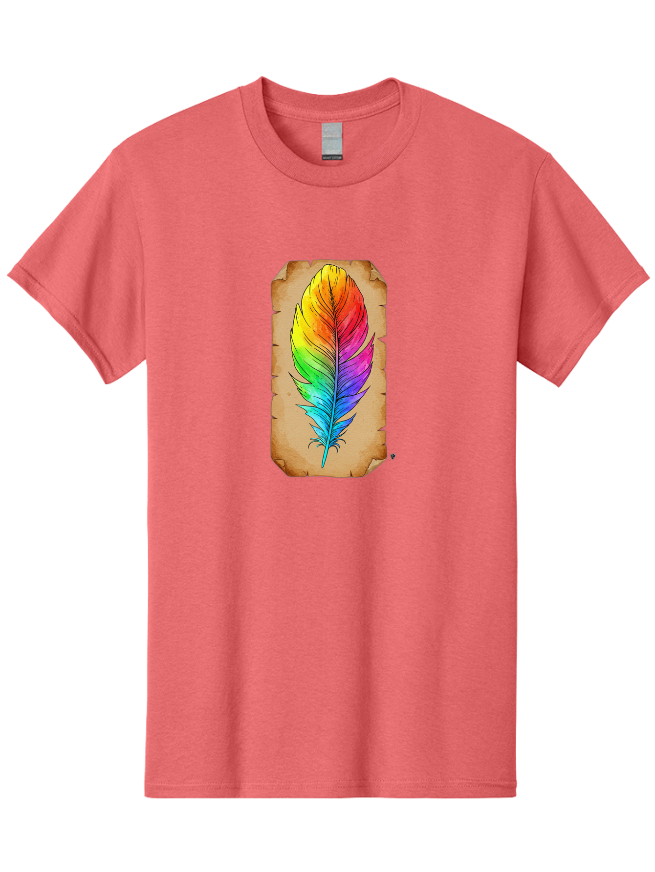 Rainbow-Feather-7 Men'S Graphic Tee, 100% Cotton, Comfortable Casual Summer Wear, Machine Washable, Vintage Camera, Old Camera, Antique Camera, Black Camera, Classic Photography, Photography Equipment, Nostalgic Device, Film Camera, Camera Art Baj230 7