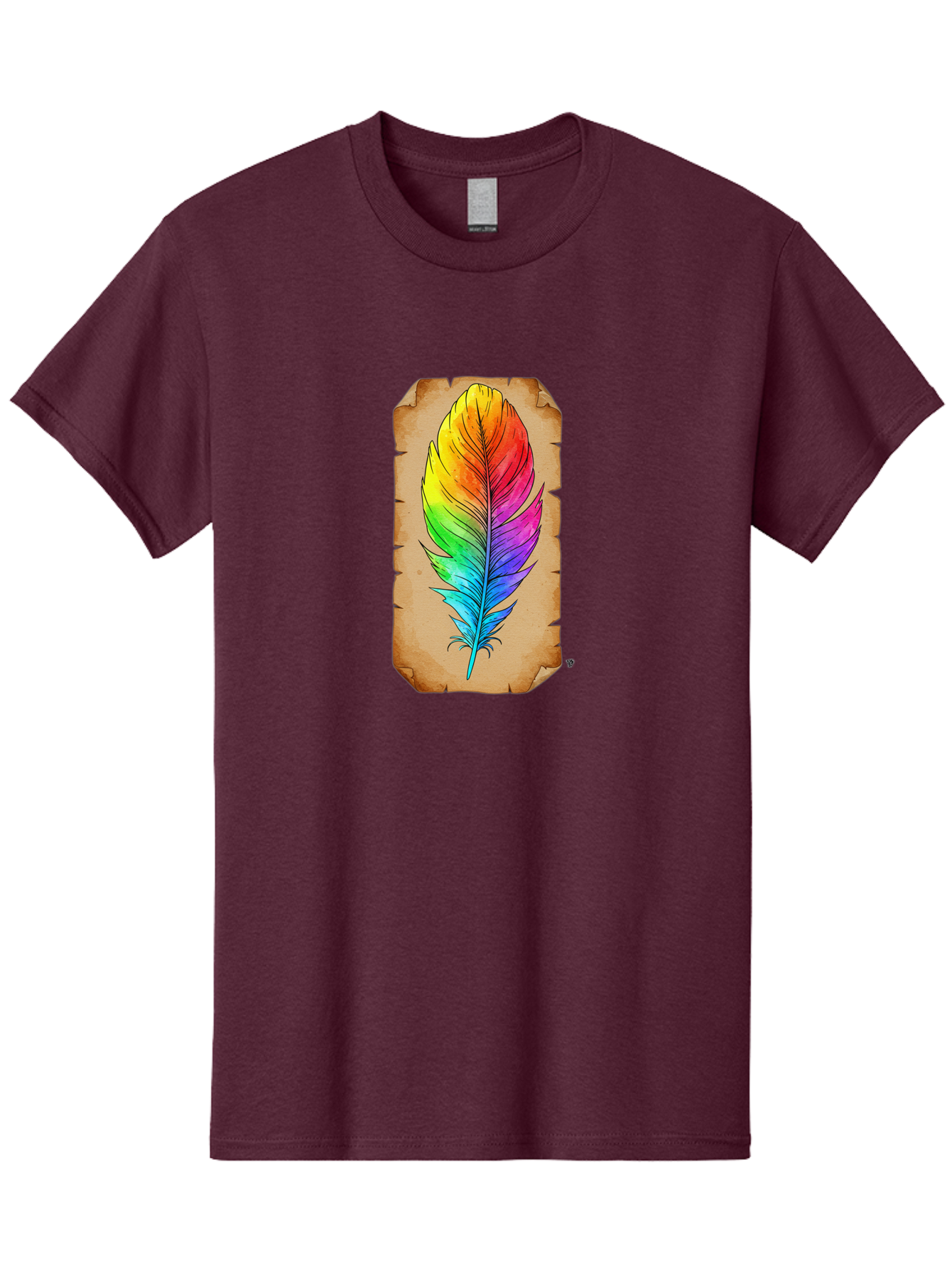 Rainbow-Feather-7 Men'S Graphic Tee, 100% Cotton, Comfortable Casual Summer Wear, Machine Washable, Vintage Camera, Old Camera, Antique Camera, Black Camera, Classic Photography, Photography Equipment, Nostalgic Device, Film Camera, Camera Art Baj230 6