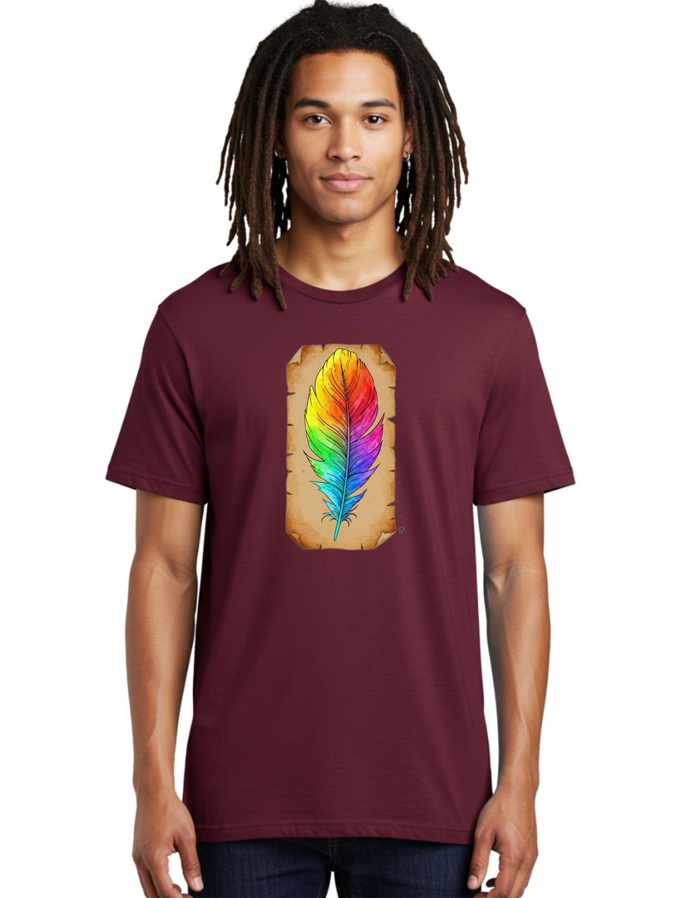 Rainbow-Feather-7 Men'S Graphic Tee, 100% Cotton, Comfortable Casual Summer Wear, Machine Washable, Vintage Camera, Old Camera, Antique Camera, Black Camera, Classic Photography, Photography Equipment, Nostalgic Device, Film Camera, Camera Art Baj230 21