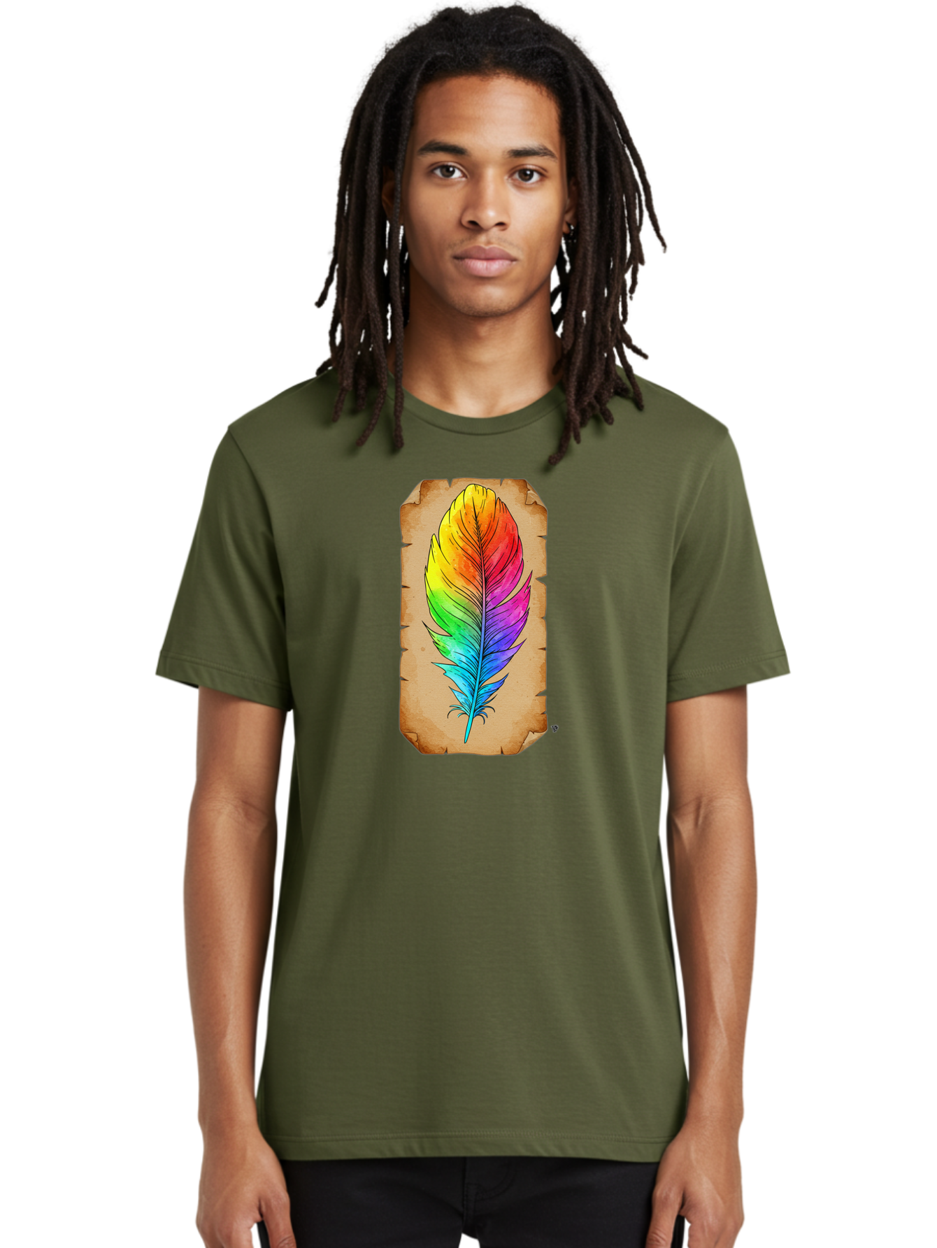 Rainbow-Feather-7 Men'S Graphic Tee, 100% Cotton, Comfortable Casual Summer Wear, Machine Washable, Vintage Camera, Old Camera, Antique Camera, Black Camera, Classic Photography, Photography Equipment, Nostalgic Device, Film Camera, Camera Art Baj230 18