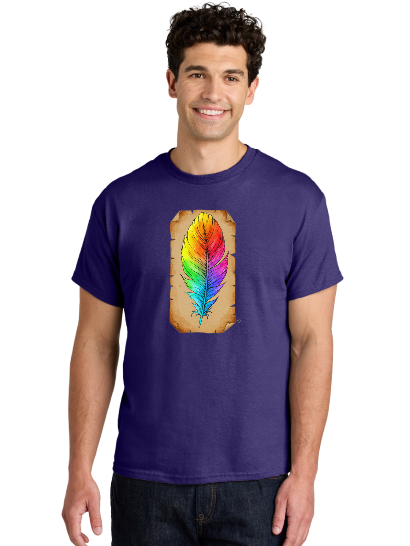 Rainbow-Feather-7 Men'S Graphic Tee, 100% Cotton, Comfortable Casual Summer Wear, Machine Washable, Vintage Camera, Old Camera, Antique Camera, Black Camera, Classic Photography, Photography Equipment, Nostalgic Device, Film Camera, Camera Art Baj230 16