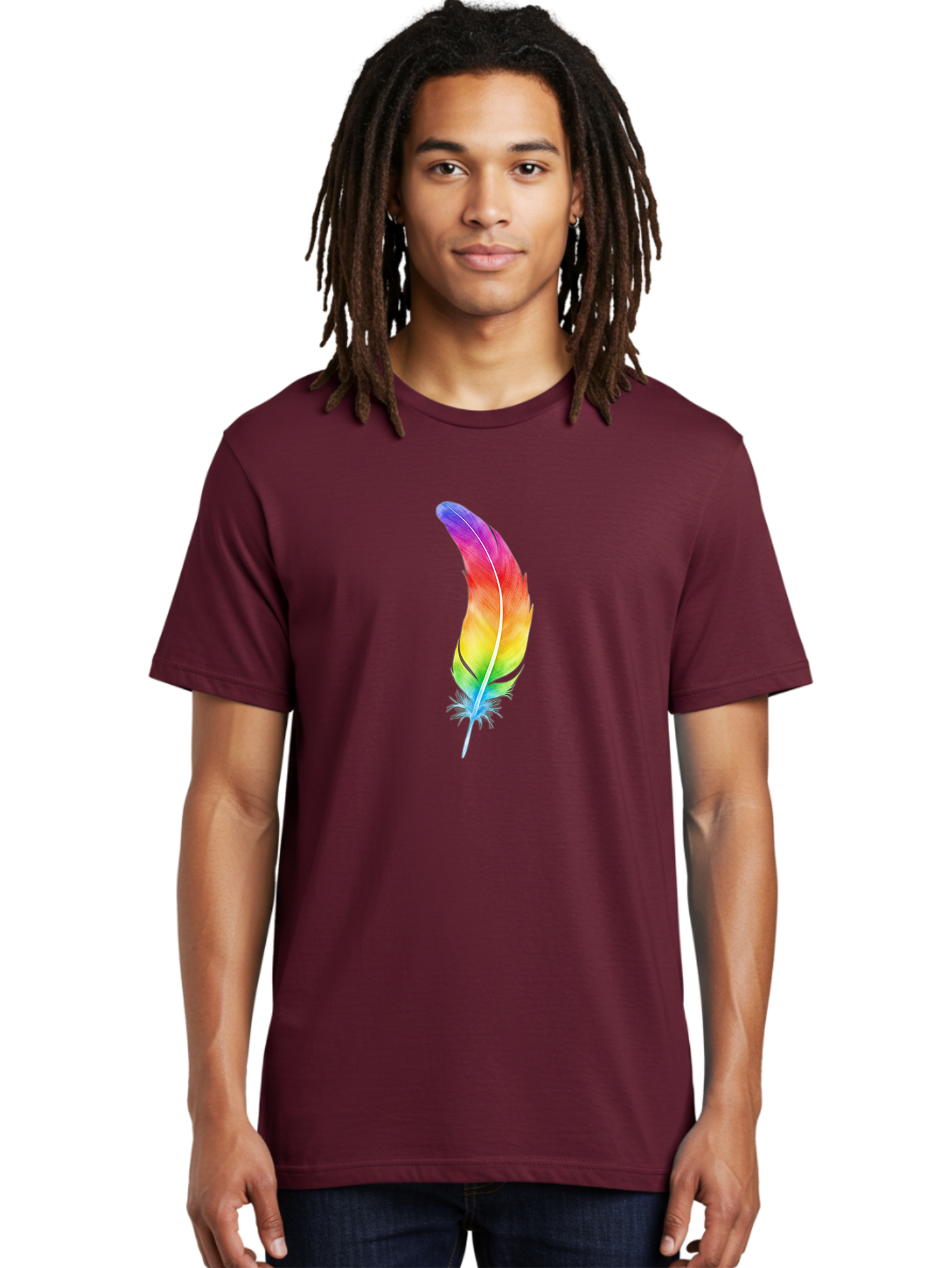 Rainbow-Feather-8 Men'S Graphic Tee, 100% Cotton, Comfortable Casual Summer Wear, Machine Washable, Vintage Camera, Old Camera, Antique Camera, Black Camera, Classic Photography, Photography Equipment, Nostalgic Device, Film Camera, Camera Art Baj231 29