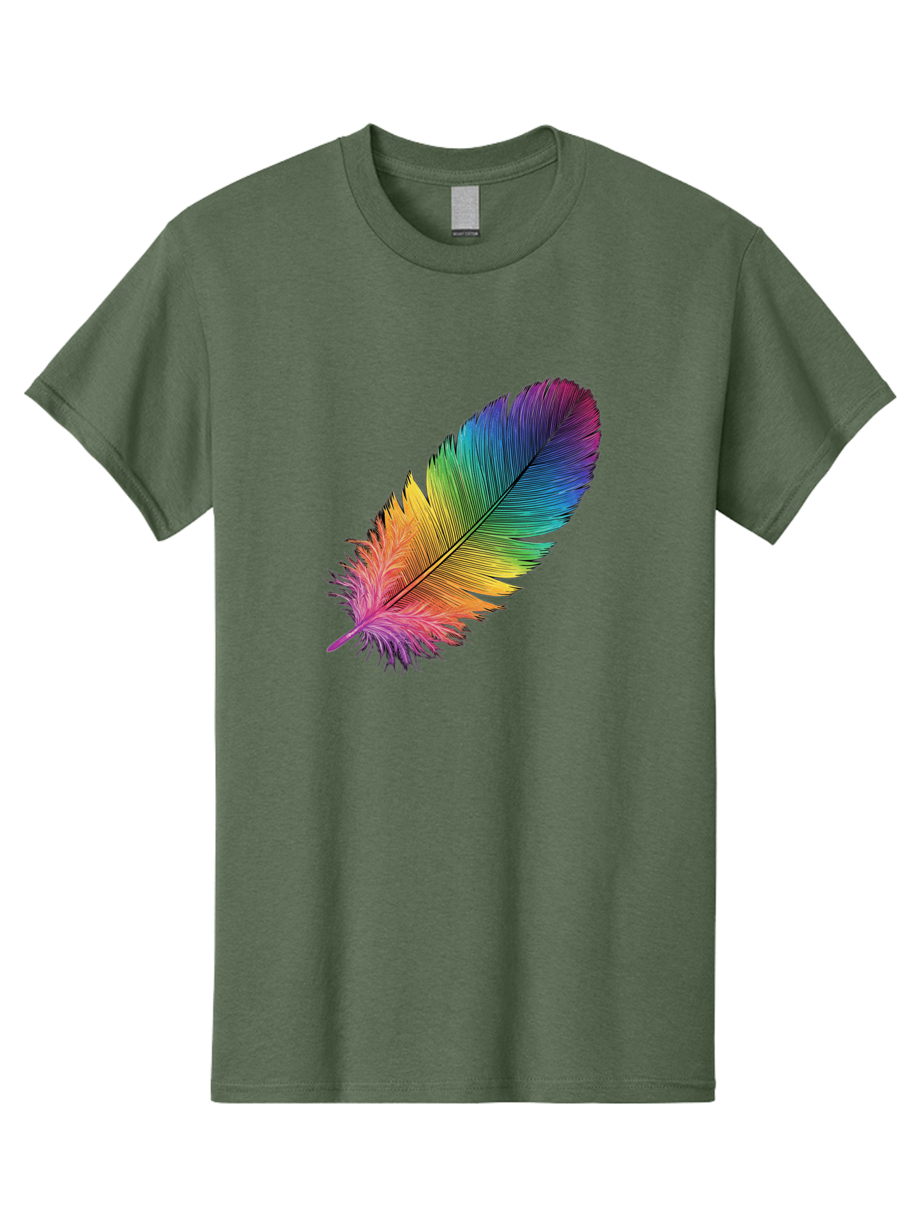 Rainbow-Feather-9 Men'S Graphic Tee, 100% Cotton, Comfortable Casual Summer Wear, Machine Washable, Vintage Camera, Old Camera, Antique Camera, Black Camera, Classic Photography, Photography Equipment, Nostalgic Device, Film Camera, Camera Art Baj232 5