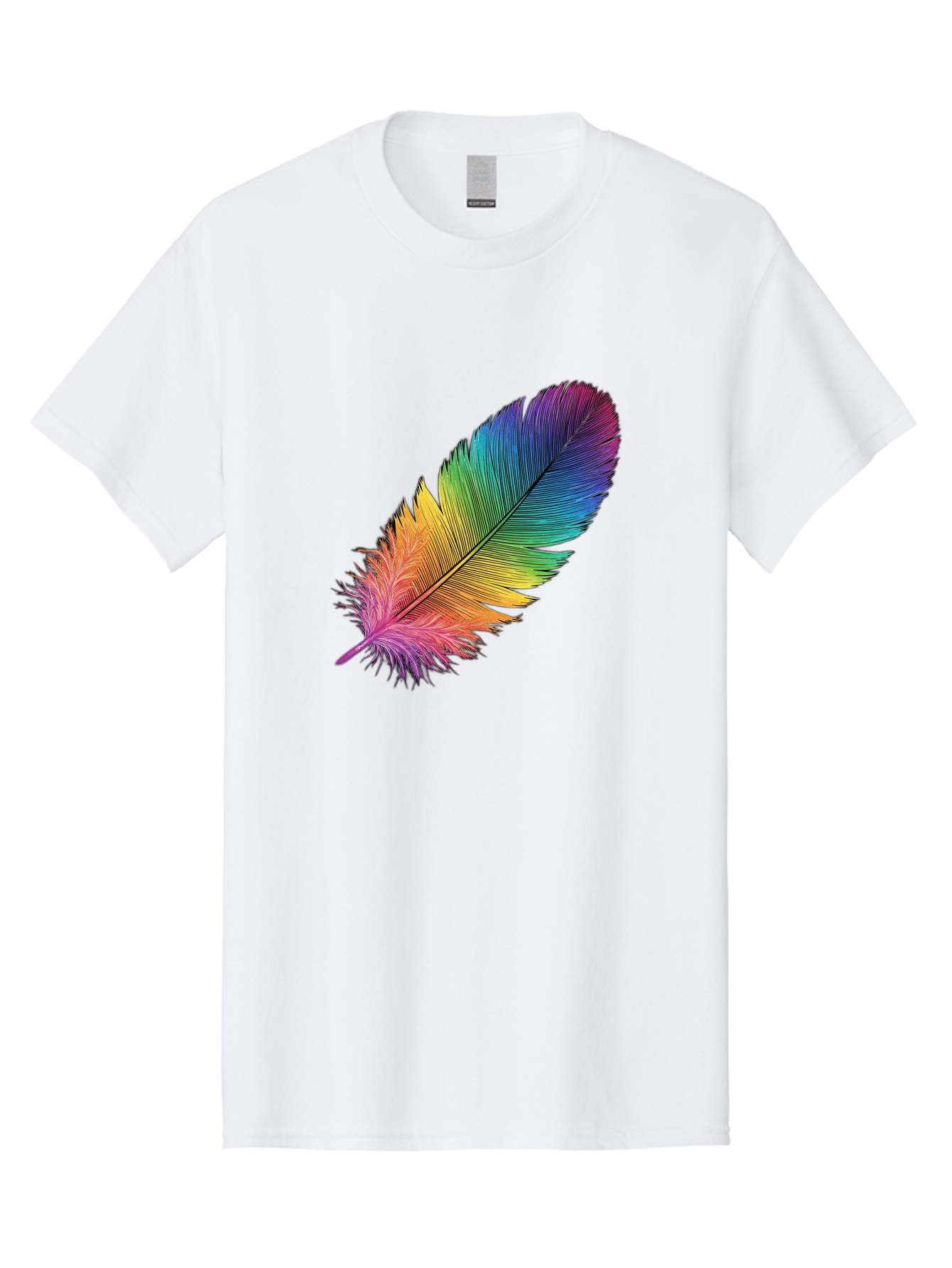 Rainbow-Feather-9 Men'S Graphic Tee, 100% Cotton, Comfortable Casual Summer Wear, Machine Washable, Vintage Camera, Old Camera, Antique Camera, Black Camera, Classic Photography, Photography Equipment, Nostalgic Device, Film Camera, Camera Art Baj232 8
