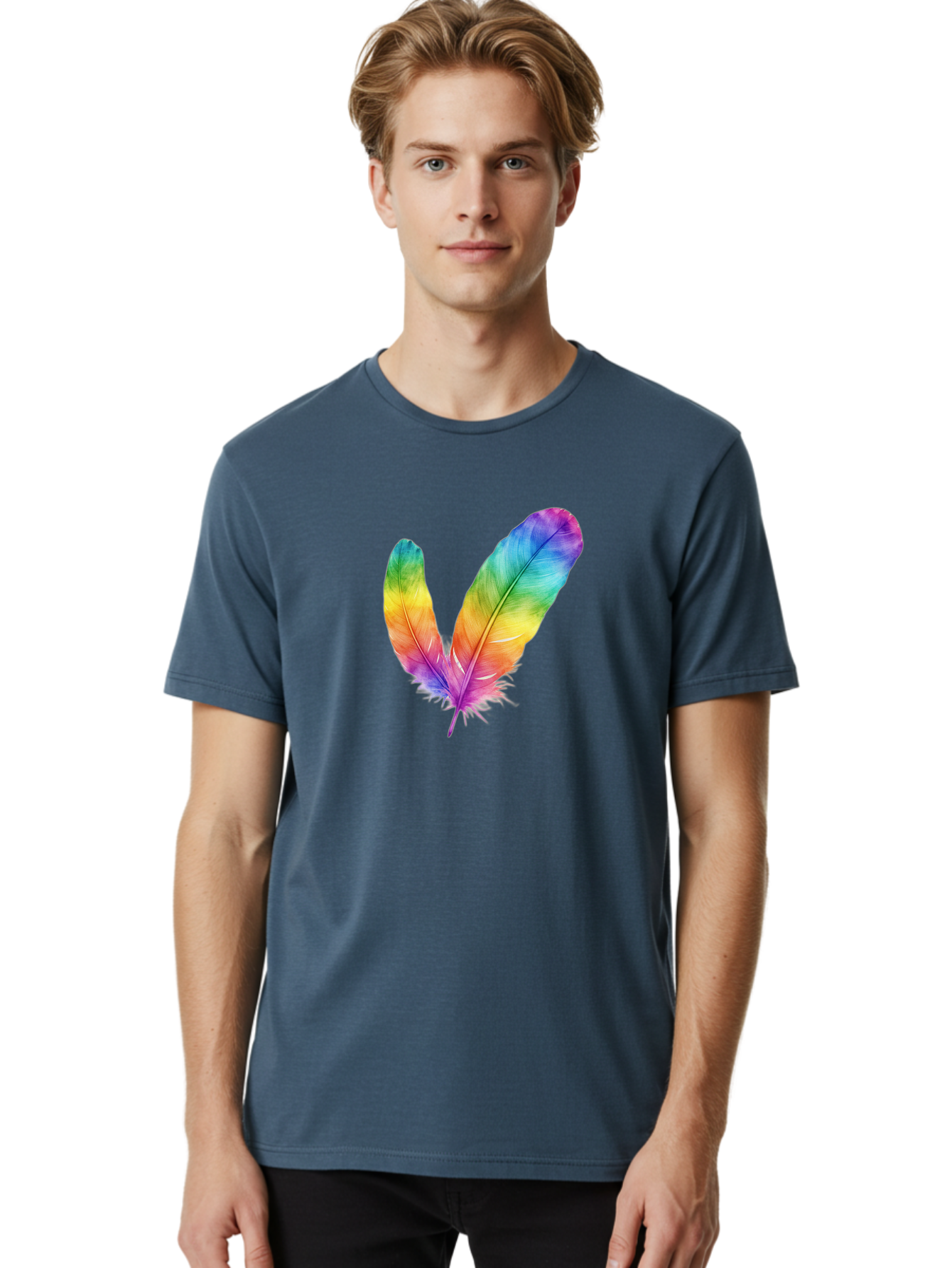 Rainbow-Feathers Men'S Graphic Tee, 100% Cotton, Comfortable Casual Summer Wear, Machine Washable, Vintage Camera, Old Camera, Antique Camera, Black Camera, Classic Photography, Photography Equipment, Nostalgic Device, Film Camera, Camera Art Baj234 19