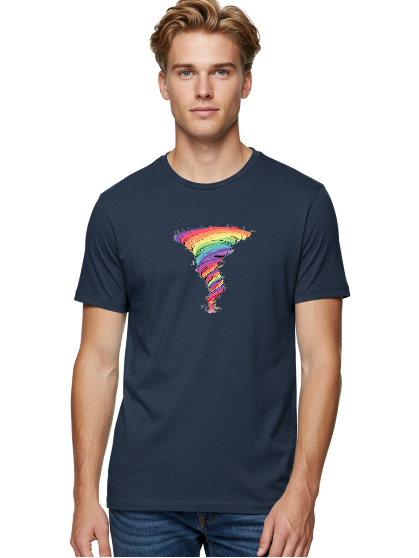 Rainbow-Tornado Men'S Graphic Tee, 100% Cotton, Comfortable Casual Summer Wear, Machine Washable, Vintage Camera, Old Camera, Antique Camera, Black Camera, Classic Photography, Photography Equipment, Nostalgic Device, Film Camera, Camera Art Baj239 26