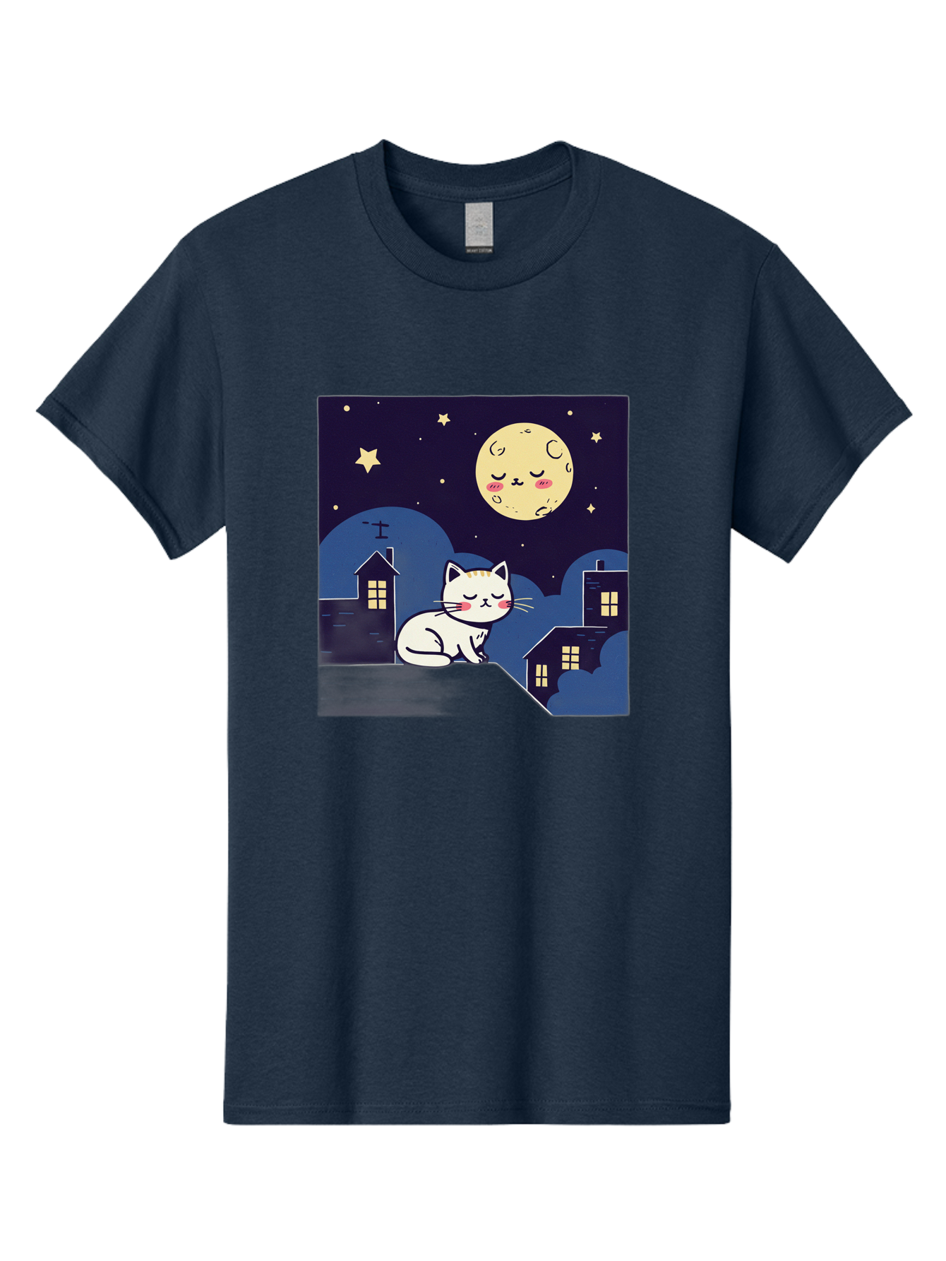 Sleeping-Cat-Under-Moonlight Men'S Graphic Tee, 100% Cotton, Comfortable Casual Summer Wear, Machine Washable, Vintage Camera, Old Camera, Antique Camera, Black Camera, Classic Photography, Photography Equipment, Nostalgic Device, Film Camera, Baj249 10