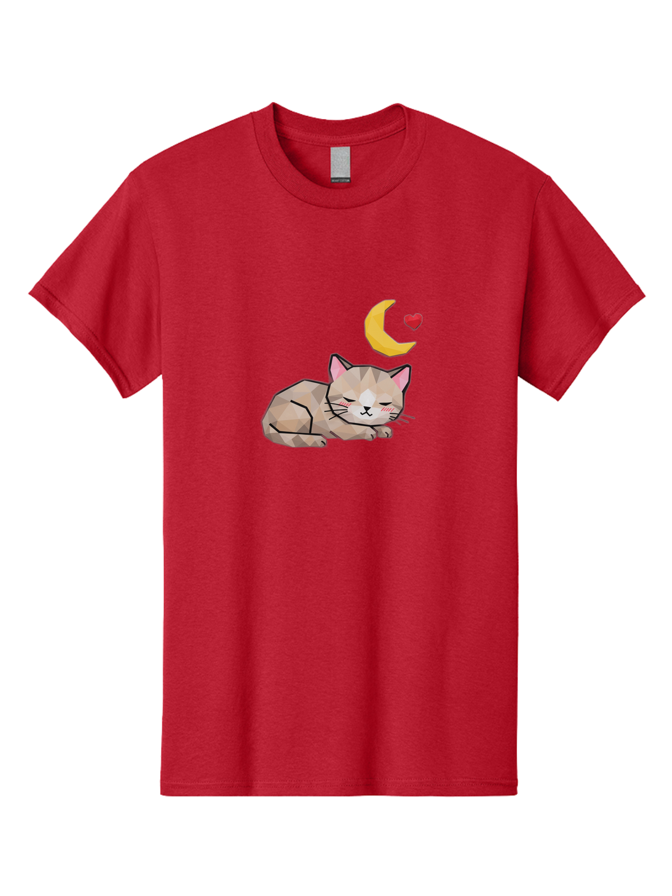 Sleeping-Cat-With-Moon-And-Heart Men'S Graphic Tee, 100% Cotton, Comfortable Casual Summer Wear, Machine Washable, Vintage Camera, Old Camera, Antique Camera, Black Camera, Classic Photography, Photography Equipment, Nostalgic Device, Baj250 15