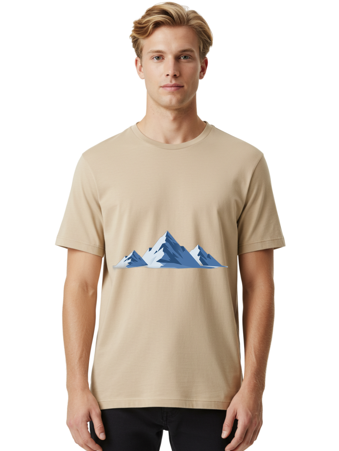 Snow-Capped-Mountains Men'S Graphic Tee, 100% Cotton, Comfortable Casual Summer Wear, Machine Washable, Vintage Camera, Old Camera, Antique Camera, Black Camera, Classic Photography, Photography Equipment, Nostalgic Device, Film Camera, Baj258 25