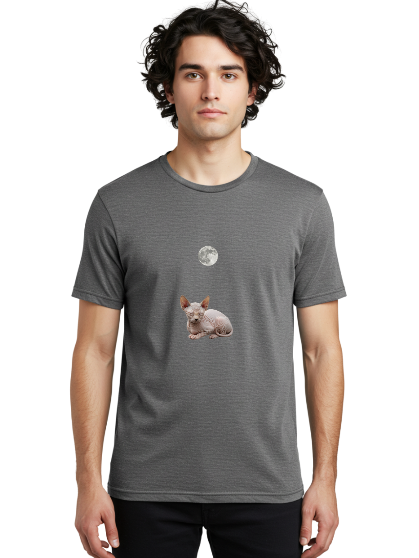Sphynx-Cat-And-Moon Men'S Graphic Tee, 100% Cotton, Comfortable Casual Summer Wear, Machine Washable, Vintage Camera, Old Camera, Antique Camera, Black Camera, Classic Photography, Photography Equipment, Nostalgic Device, Film Camera, Baj261 27