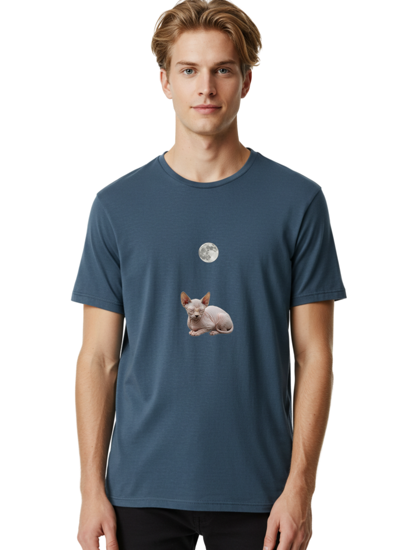 Sphynx-Cat-And-Moon Men'S Graphic Tee, 100% Cotton, Comfortable Casual Summer Wear, Machine Washable, Vintage Camera, Old Camera, Antique Camera, Black Camera, Classic Photography, Photography Equipment, Nostalgic Device, Film Camera, Baj261 28