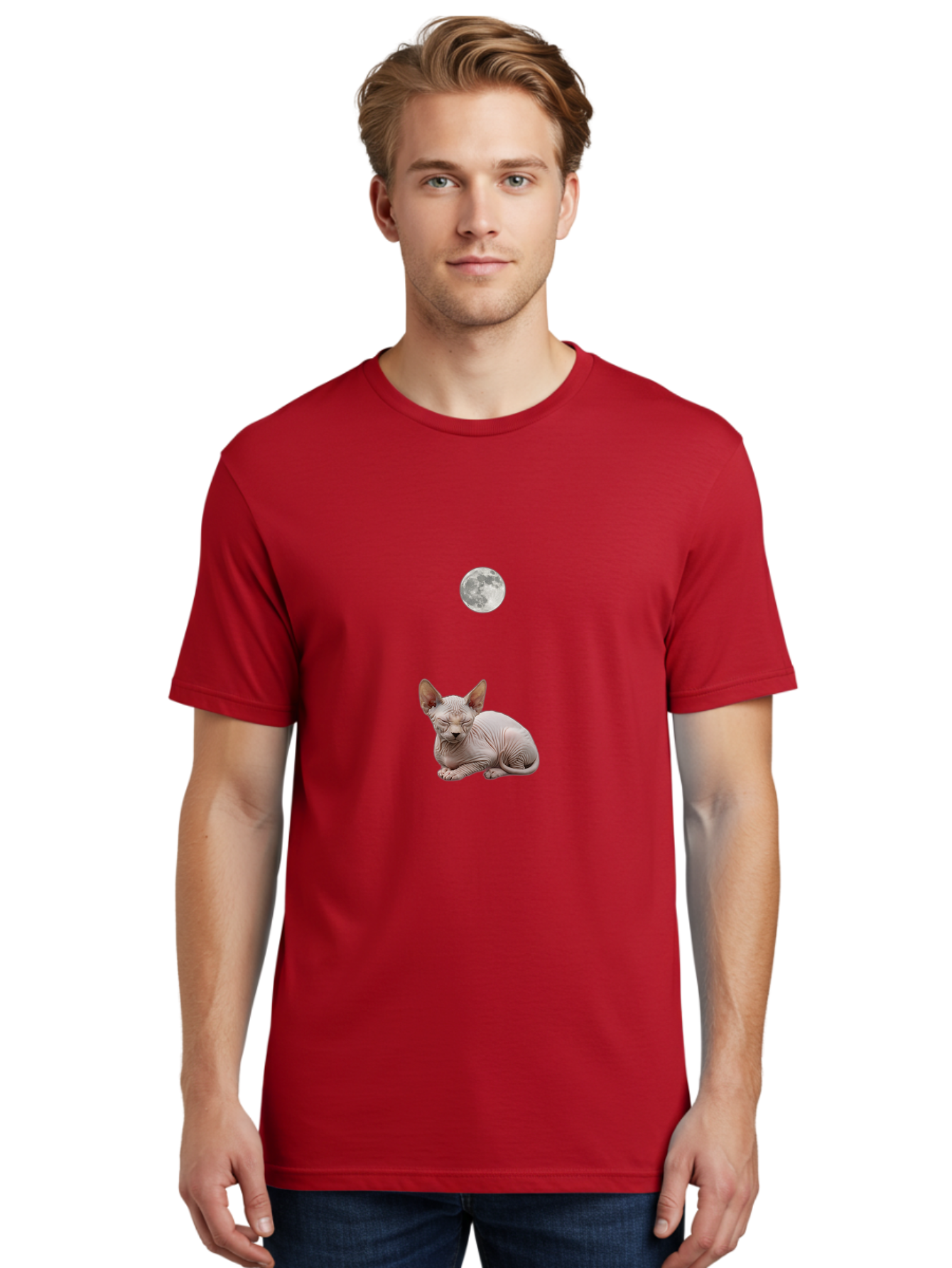 Sphynx-Cat-And-Moon Men'S Graphic Tee, 100% Cotton, Comfortable Casual Summer Wear, Machine Washable, Vintage Camera, Old Camera, Antique Camera, Black Camera, Classic Photography, Photography Equipment, Nostalgic Device, Film Camera, Baj261 19