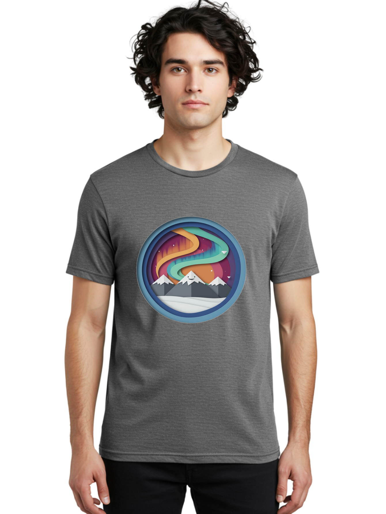 Stylized-Mountain-Landscape Men'S Graphic Tee, 100% Cotton, Comfortable Casual Summer Wear, Machine Washable, Vintage Camera, Old Camera, Antique Camera, Black Camera, Classic Photography, Photography Equipment, Nostalgic Device, Film Camera, Baj263 21