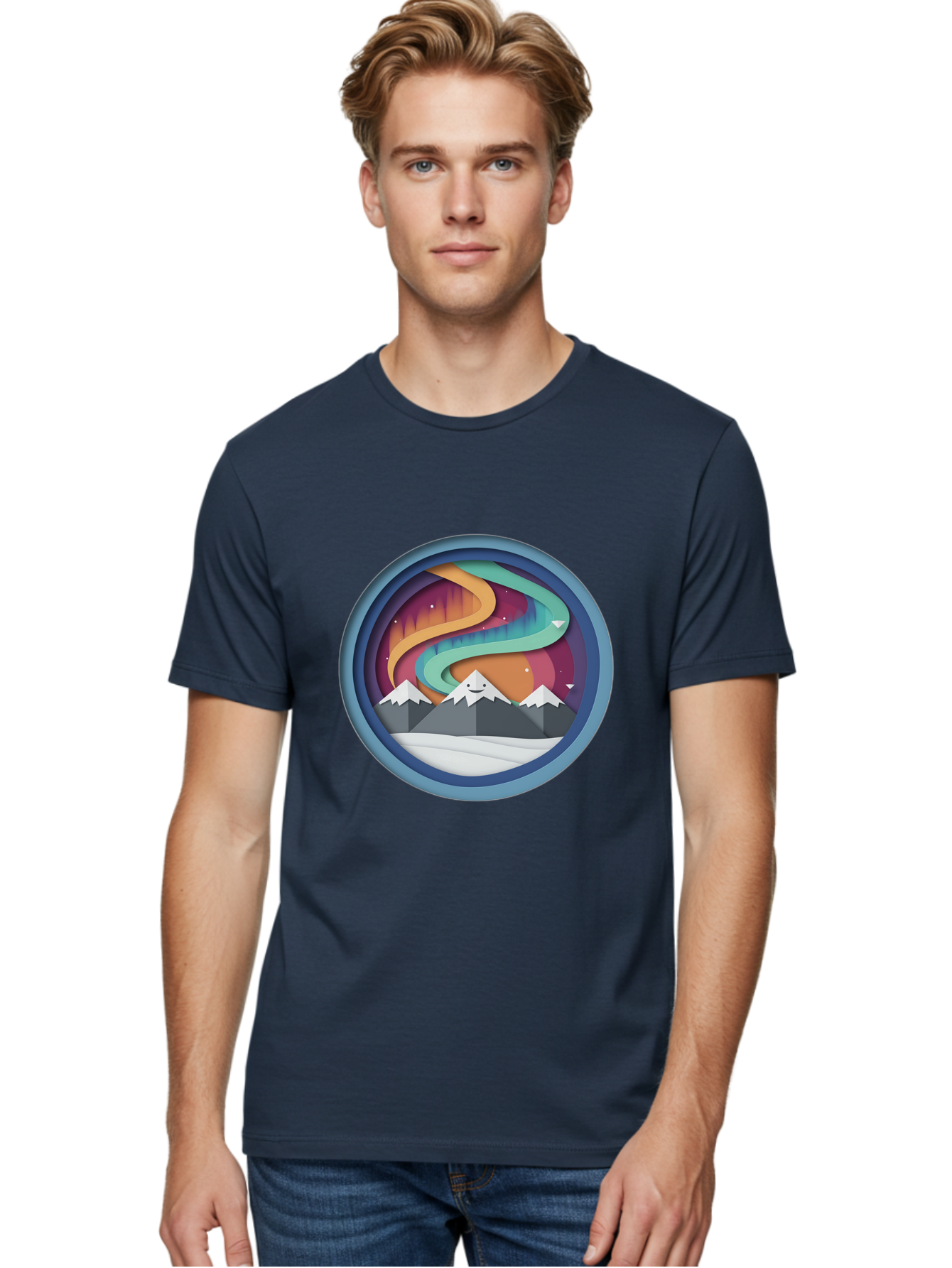Stylized-Mountain-Landscape Men'S Graphic Tee, 100% Cotton, Comfortable Casual Summer Wear, Machine Washable, Vintage Camera, Old Camera, Antique Camera, Black Camera, Classic Photography, Photography Equipment, Nostalgic Device, Film Camera, Baj263 22