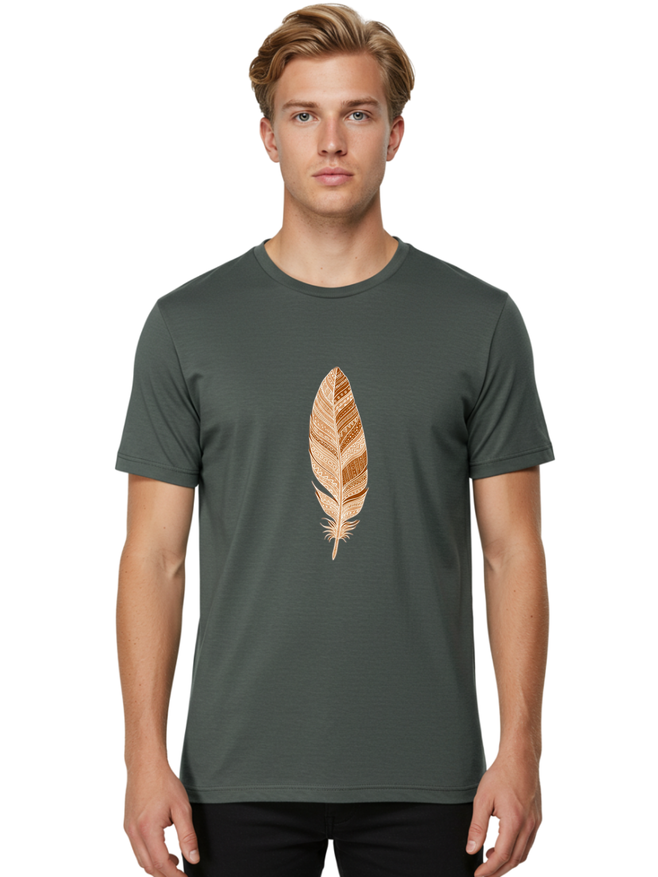 Tribal-Feather Men'S Graphic Tee, 100% Cotton, Comfortable Casual Summer Wear, Machine Washable, Vintage Camera, Old Camera, Antique Camera, Black Camera, Classic Photography, Photography Equipment, Nostalgic Device, Film Camera, Camera Art Baj278 23