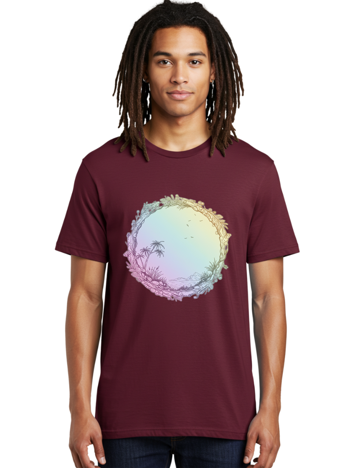 Tropical-Landscape Men'S Graphic Tee, 100% Cotton, Comfortable Casual Summer Wear, Machine Washable, Vintage Camera, Old Camera, Antique Camera, Black Camera, Classic Photography, Photography Equipment, Nostalgic Device, Film Camera, Baj280 28