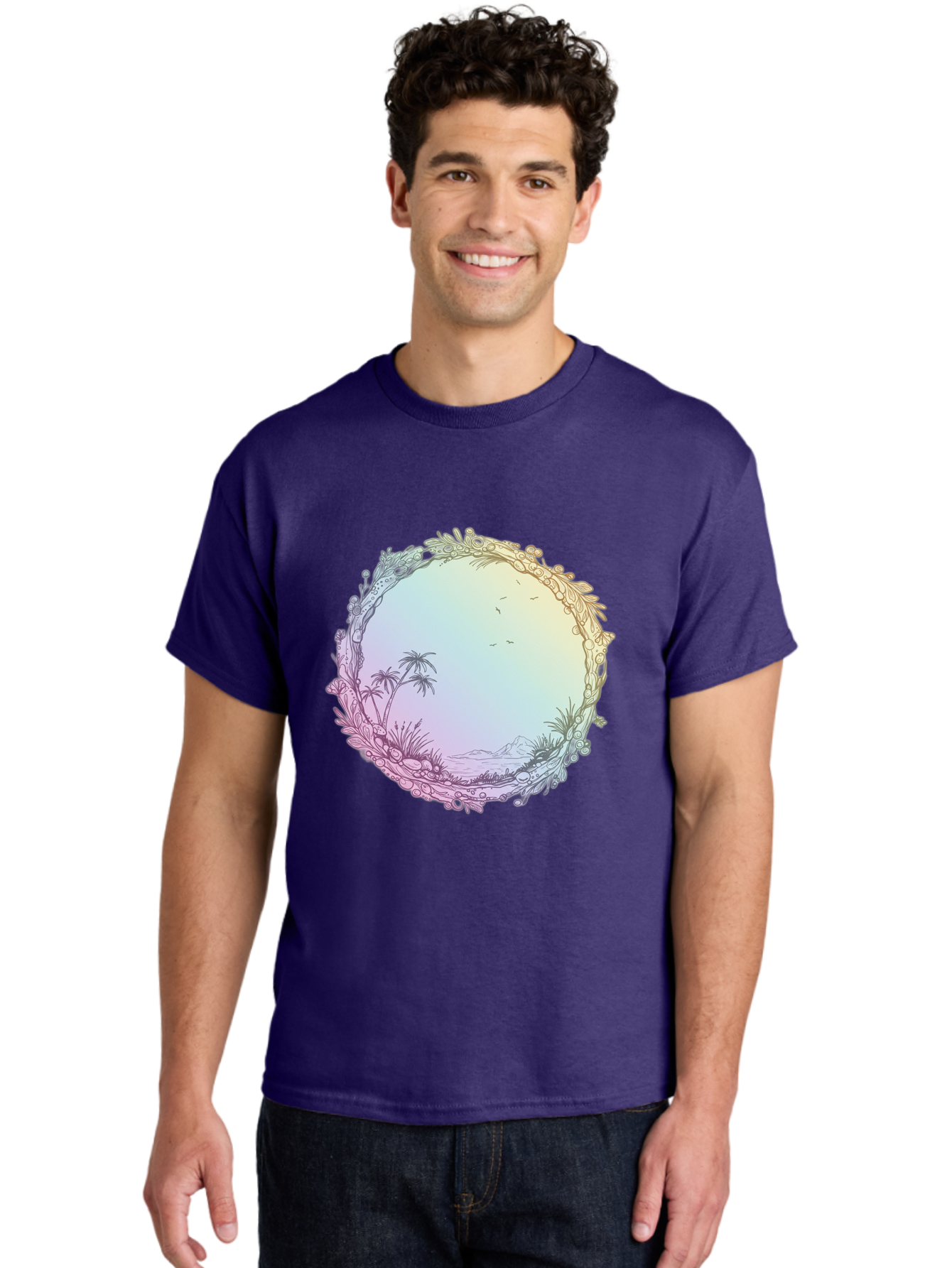 Tropical-Landscape Men'S Graphic Tee, 100% Cotton, Comfortable Casual Summer Wear, Machine Washable, Vintage Camera, Old Camera, Antique Camera, Black Camera, Classic Photography, Photography Equipment, Nostalgic Device, Film Camera, Baj280 26