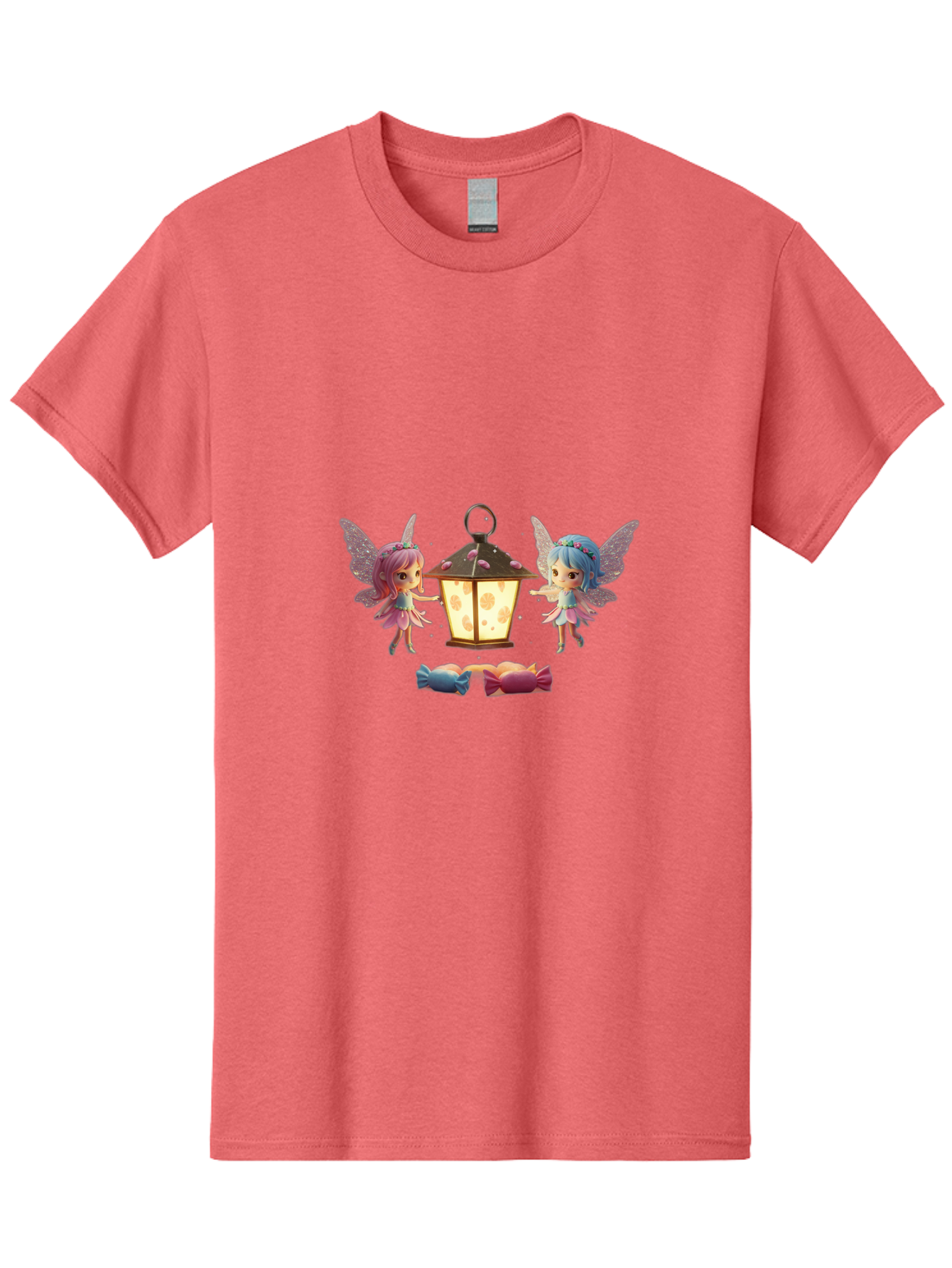 Two-Fairies-With-Lantern-1 Men'S Graphic Tee, 100% Cotton, Comfortable Casual Summer Wear, Machine Washable, Vintage Camera, Old Camera, Antique Camera, Black Camera, Classic Photography, Photography Equipment, Nostalgic Device, Film Camera, Baj283 1