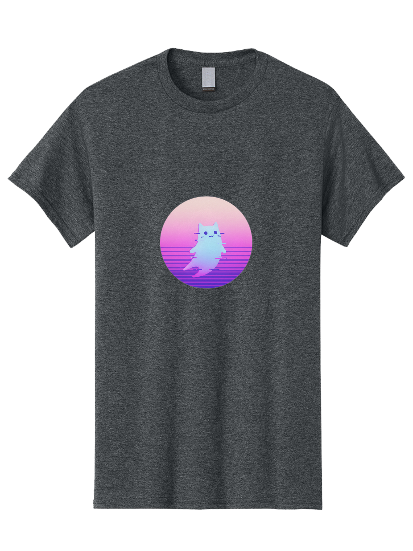 Vaporwave-Cat-1 Men'S Graphic Tee, 100% Cotton, Comfortable Casual Summer Wear, Machine Washable, Vintage Camera, Old Camera, Antique Camera, Black Camera, Classic Photography, Photography Equipment, Nostalgic Device, Film Camera, Camera Art Baj289 10