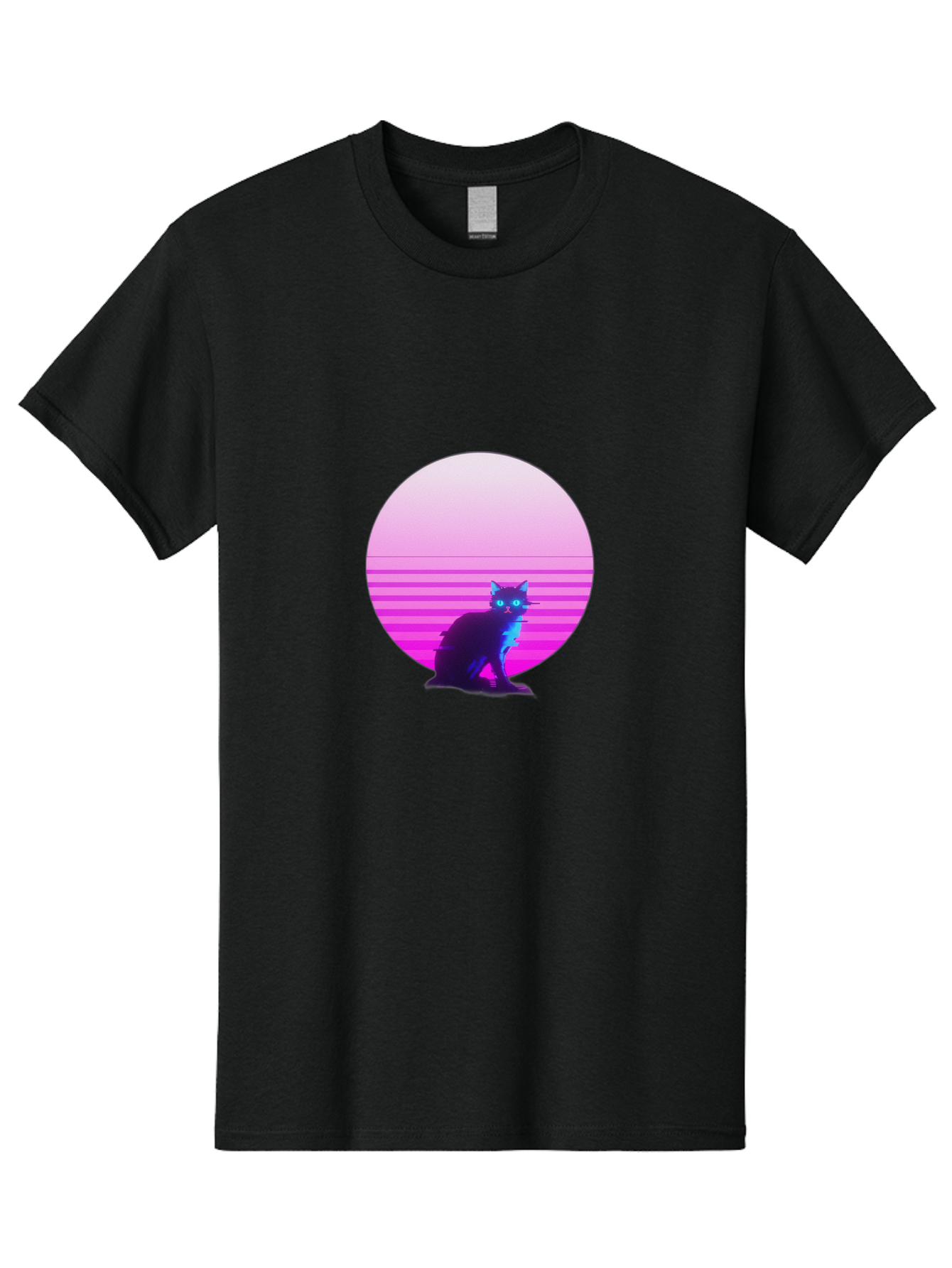 Vaporwave-Cat Men'S Graphic Tee, 100% Cotton, Comfortable Casual Summer Wear, Machine Washable, Vintage Camera, Old Camera, Antique Camera, Black Camera, Classic Photography, Photography Equipment, Nostalgic Device, Film Camera, Camera Art Baj290 3