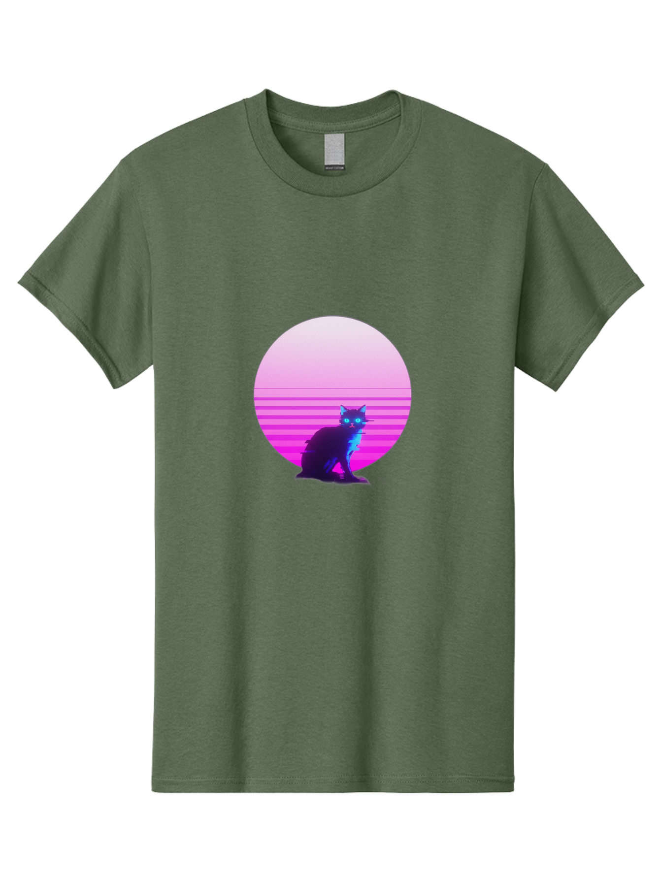Vaporwave-Cat Men'S Graphic Tee, 100% Cotton, Comfortable Casual Summer Wear, Machine Washable, Vintage Camera, Old Camera, Antique Camera, Black Camera, Classic Photography, Photography Equipment, Nostalgic Device, Film Camera, Camera Art Baj290 15