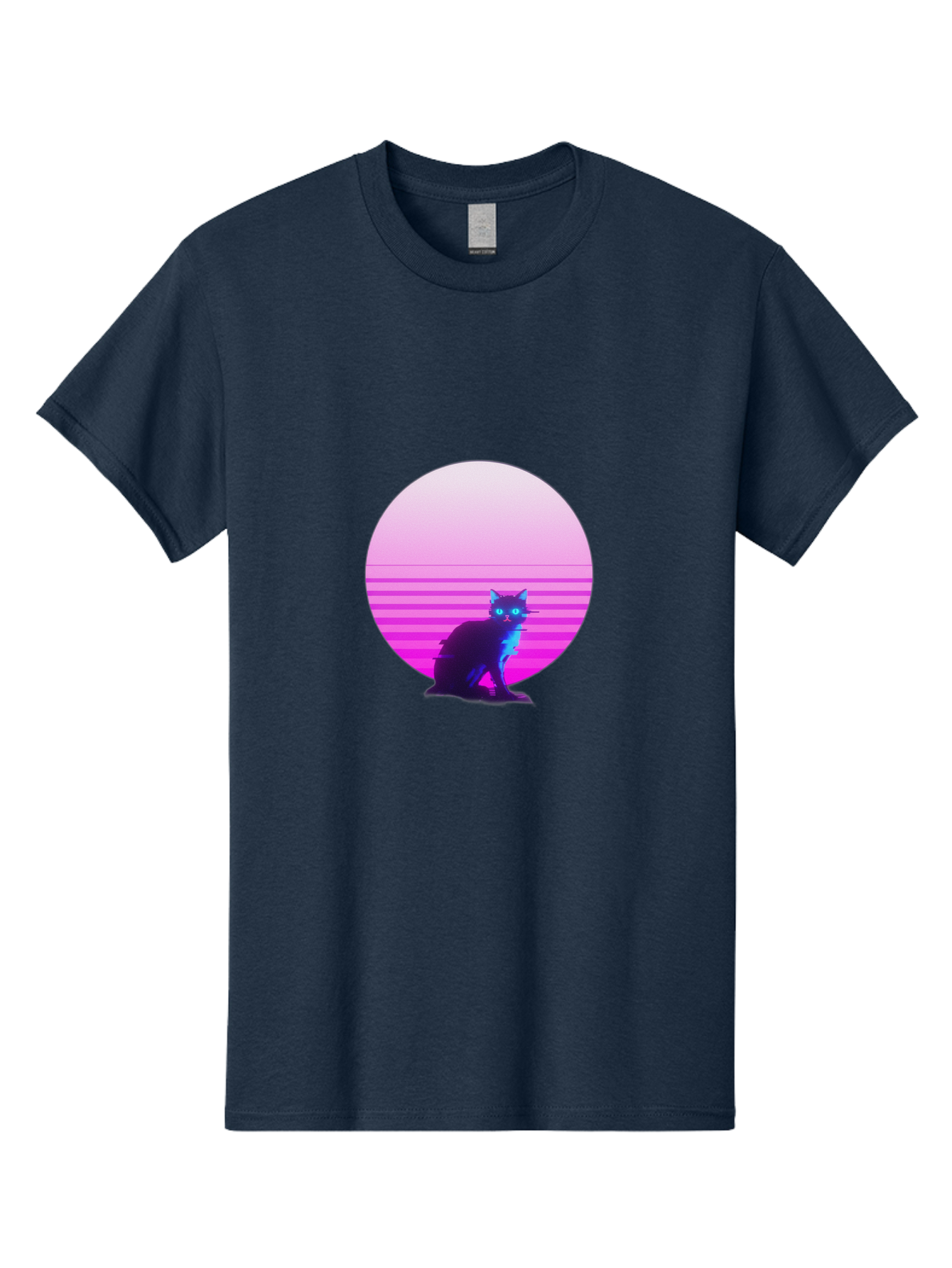 Vaporwave-Cat Men'S Graphic Tee, 100% Cotton, Comfortable Casual Summer Wear, Machine Washable, Vintage Camera, Old Camera, Antique Camera, Black Camera, Classic Photography, Photography Equipment, Nostalgic Device, Film Camera, Camera Art Baj290 4