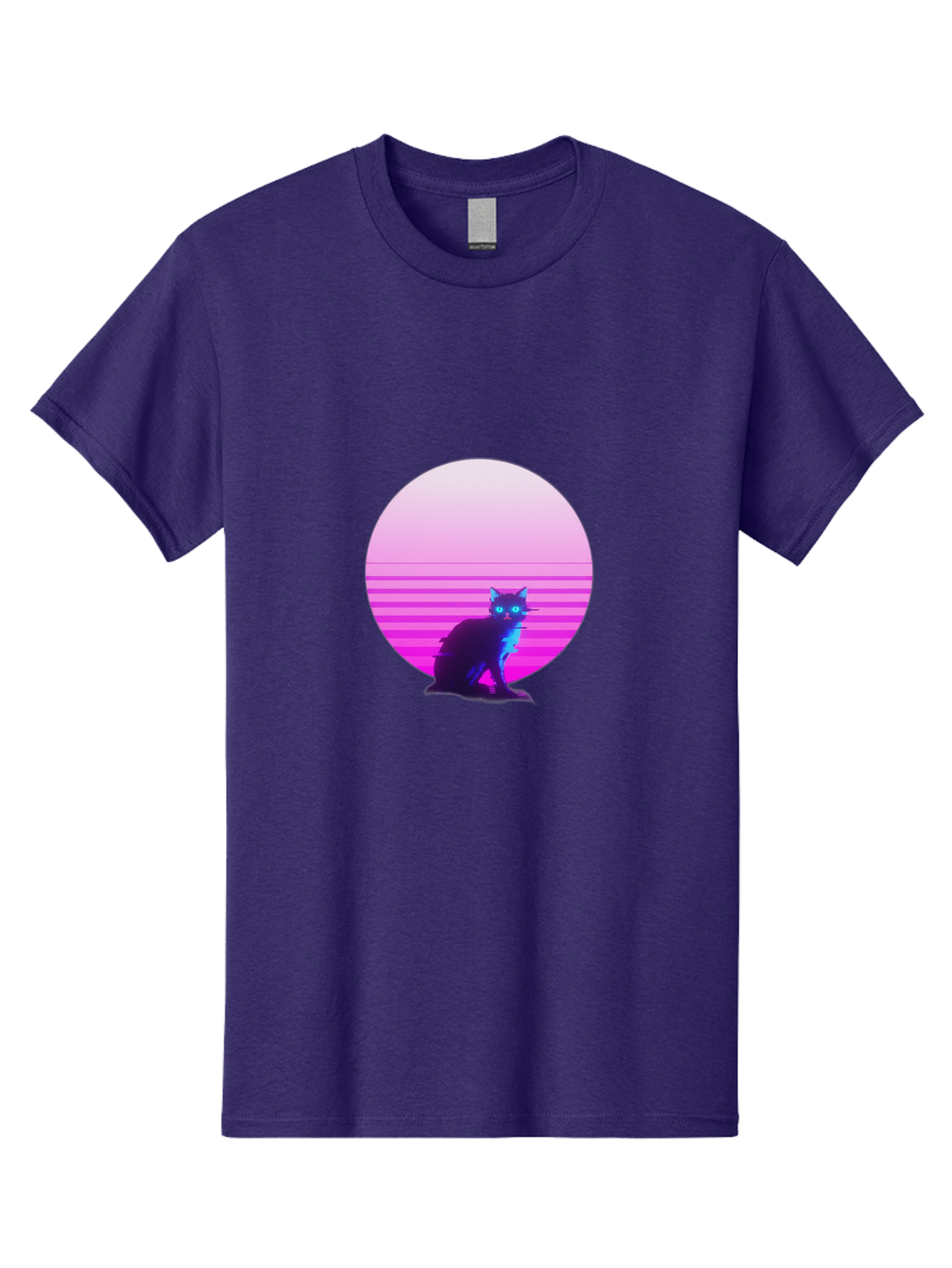 Vaporwave-Cat Men'S Graphic Tee, 100% Cotton, Comfortable Casual Summer Wear, Machine Washable, Vintage Camera, Old Camera, Antique Camera, Black Camera, Classic Photography, Photography Equipment, Nostalgic Device, Film Camera, Camera Art Baj290 7