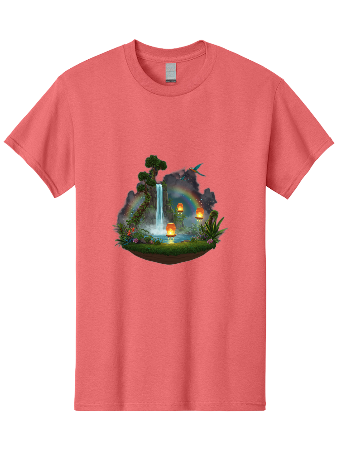 Waterfall-Scene Men'S Graphic Tee, 100% Cotton, Comfortable Casual Summer Wear, Machine Washable, Vintage Camera, Old Camera, Antique Camera, Black Camera, Classic Photography, Photography Equipment, Nostalgic Device, Film Camera, Camera Art Baj293 12