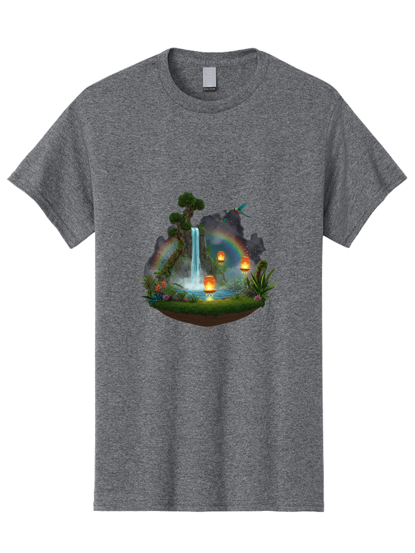 Waterfall-Scene Men'S Graphic Tee, 100% Cotton, Comfortable Casual Summer Wear, Machine Washable, Vintage Camera, Old Camera, Antique Camera, Black Camera, Classic Photography, Photography Equipment, Nostalgic Device, Film Camera, Camera Art Baj293 14