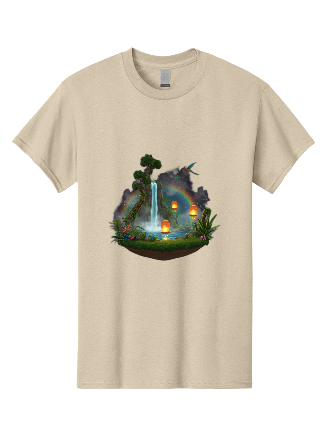 Waterfall-Scene Men'S Graphic Tee, 100% Cotton, Comfortable Casual Summer Wear, Machine Washable, Vintage Camera, Old Camera, Antique Camera, Black Camera, Classic Photography, Photography Equipment, Nostalgic Device, Film Camera, Camera Art Baj293 15