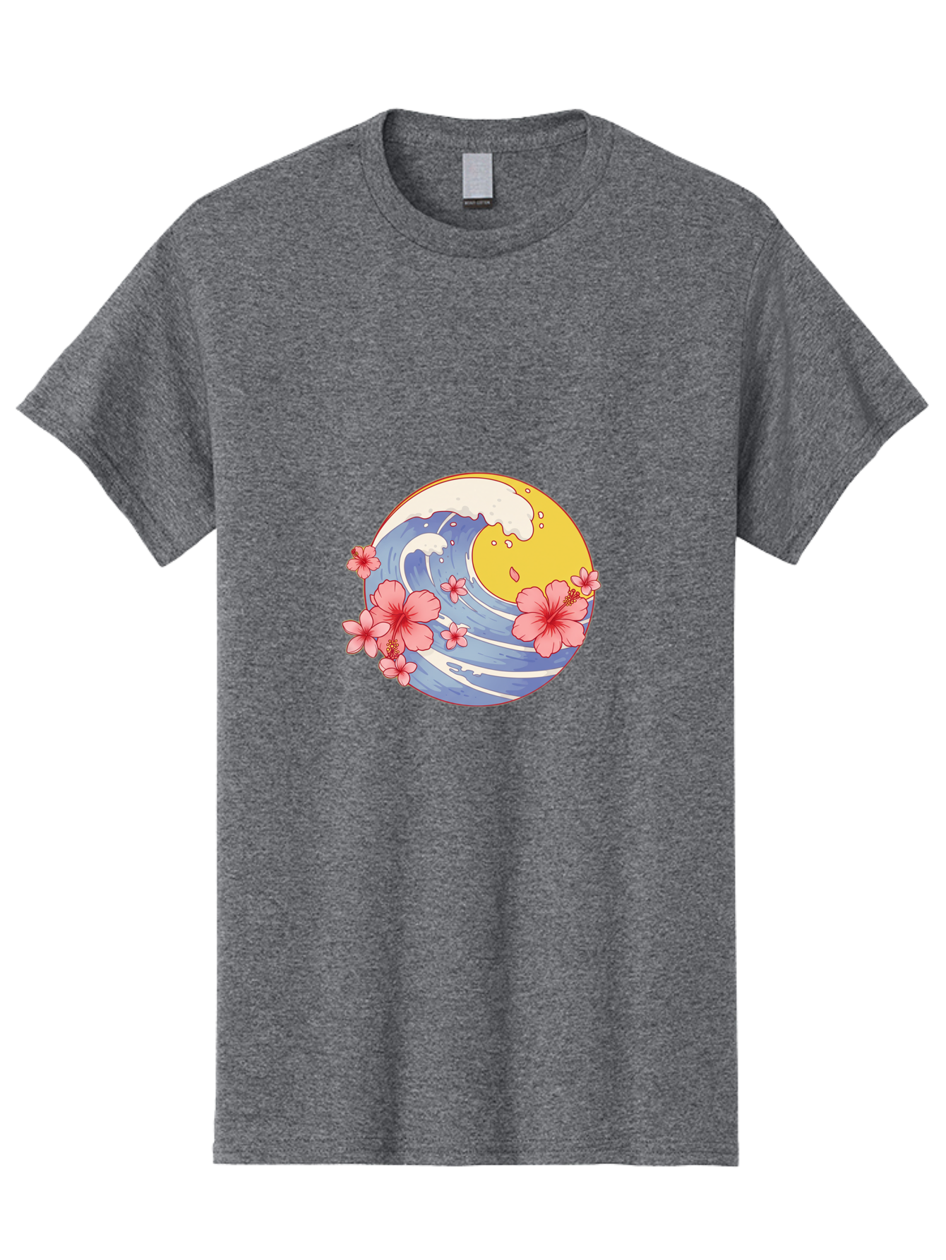 Wave-And-Cherry-Blossoms Men'S Graphic Tee, 100% Cotton, Comfortable Casual Summer Wear, Machine Washable, Vintage Camera, Old Camera, Antique Camera, Black Camera, Classic Photography, Photography Equipment, Nostalgic Device, Film Camera, Baj294 8