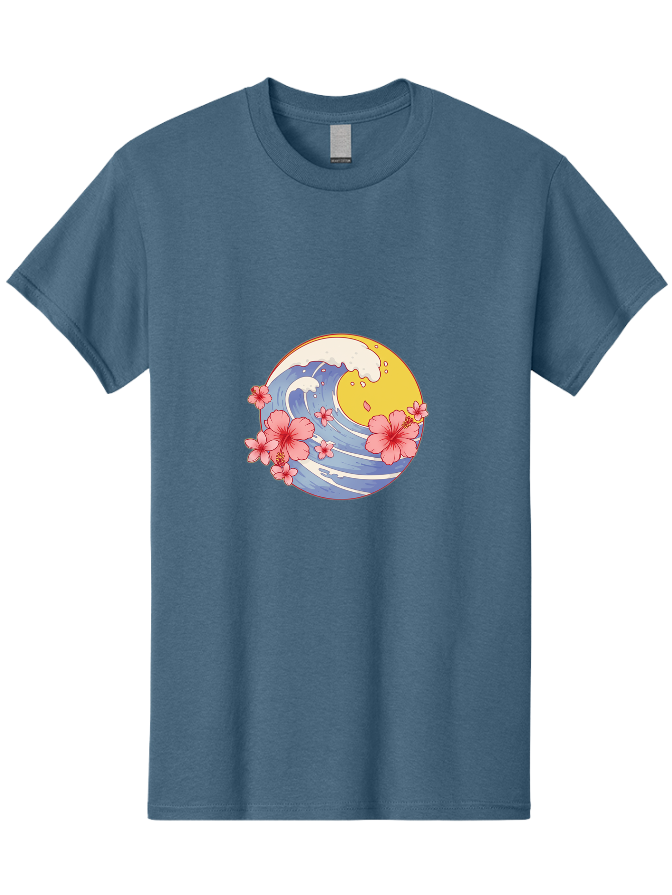 Wave-And-Cherry-Blossoms Men'S Graphic Tee, 100% Cotton, Comfortable Casual Summer Wear, Machine Washable, Vintage Camera, Old Camera, Antique Camera, Black Camera, Classic Photography, Photography Equipment, Nostalgic Device, Film Camera, Baj294 7