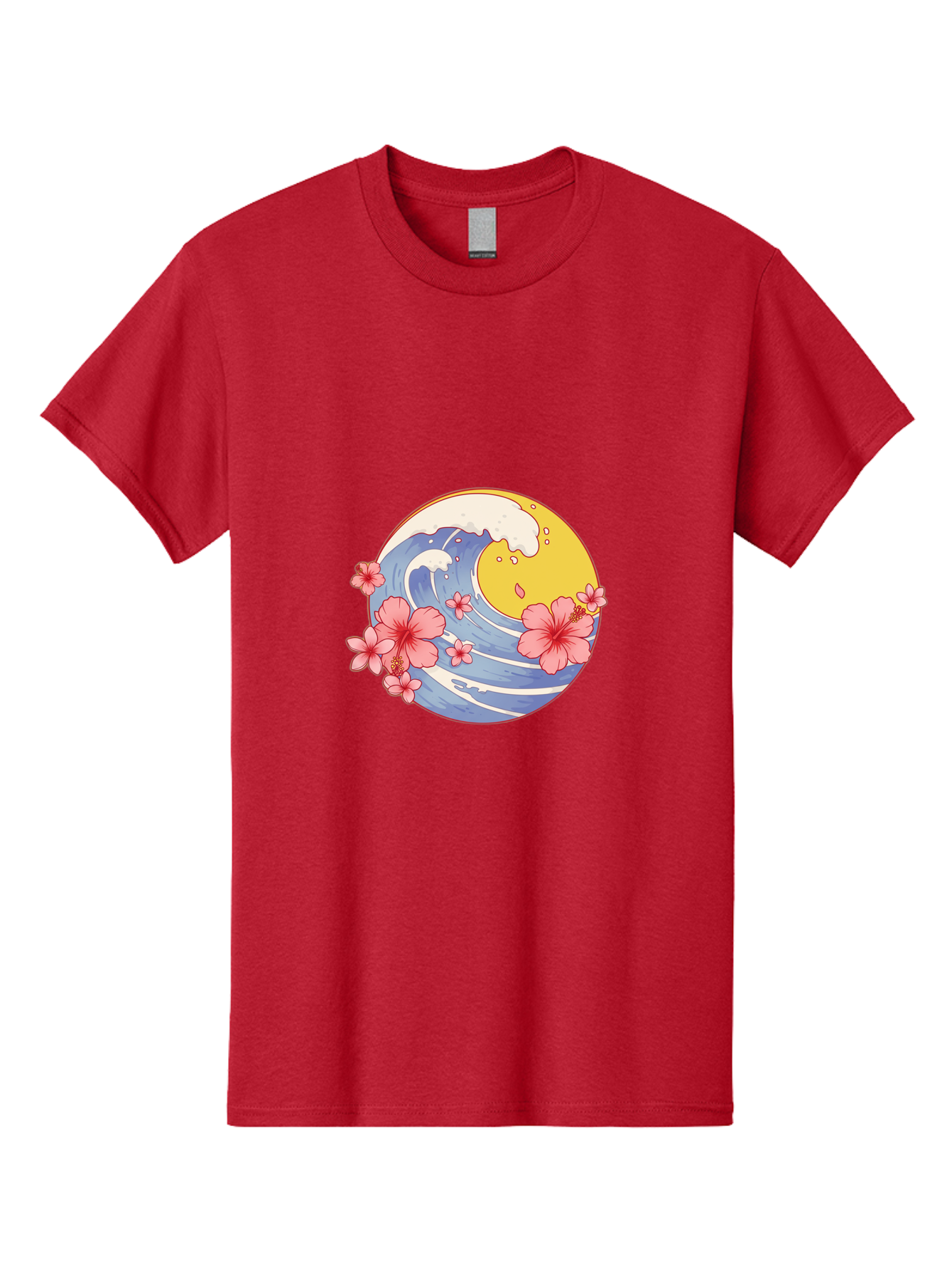 Wave-And-Cherry-Blossoms Men'S Graphic Tee, 100% Cotton, Comfortable Casual Summer Wear, Machine Washable, Vintage Camera, Old Camera, Antique Camera, Black Camera, Classic Photography, Photography Equipment, Nostalgic Device, Film Camera, Baj294 12