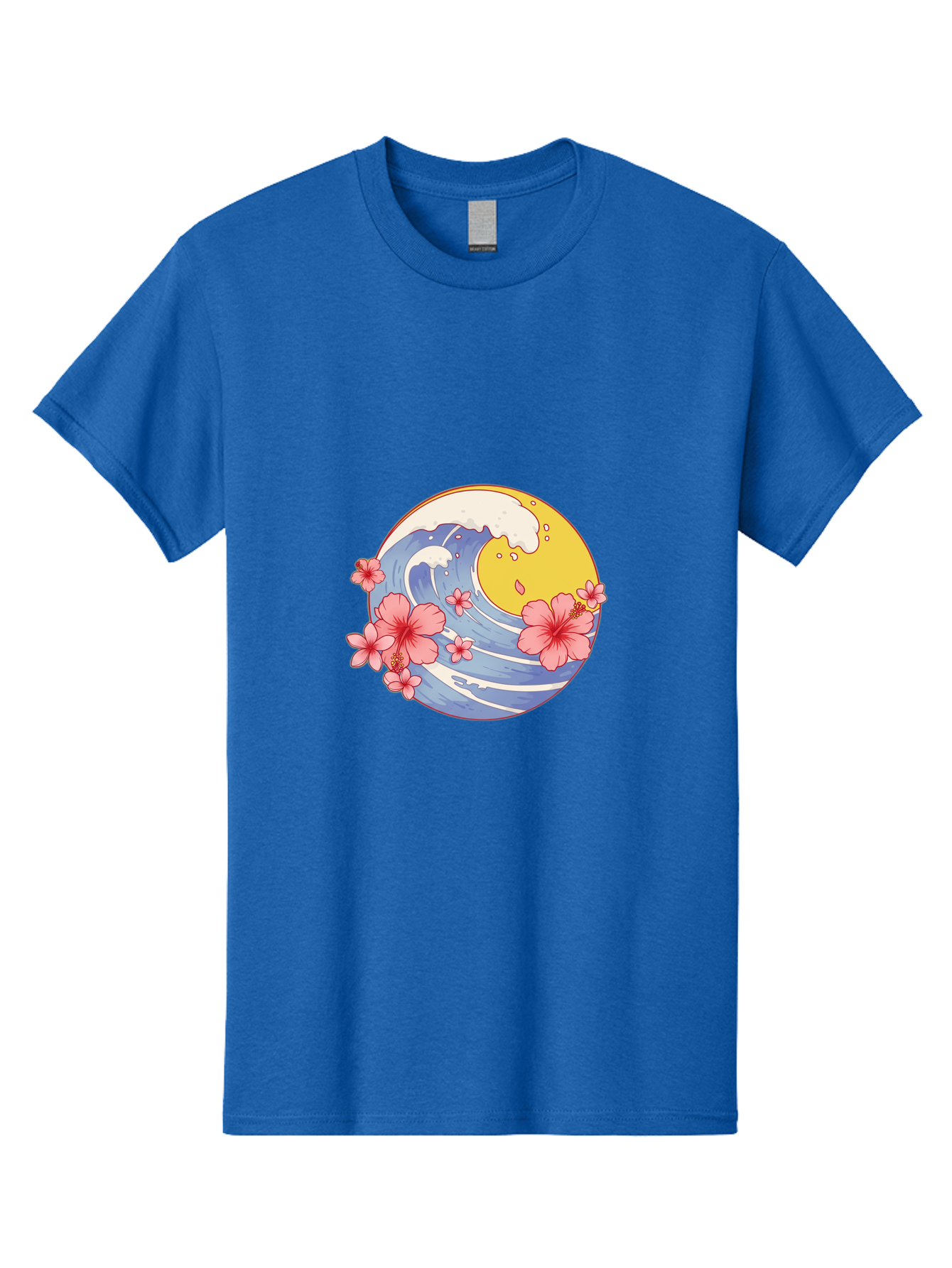 Wave-And-Cherry-Blossoms Men'S Graphic Tee, 100% Cotton, Comfortable Casual Summer Wear, Machine Washable, Vintage Camera, Old Camera, Antique Camera, Black Camera, Classic Photography, Photography Equipment, Nostalgic Device, Film Camera, Baj294 4