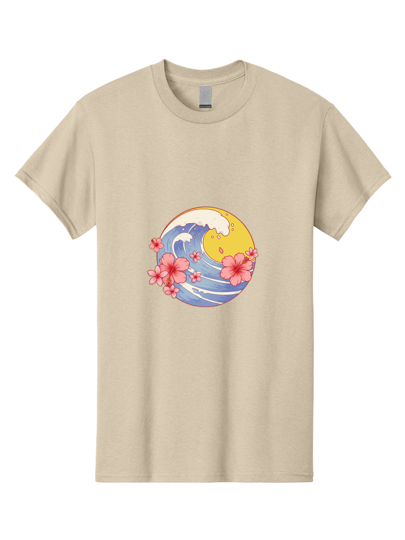 Wave-And-Cherry-Blossoms Men'S Graphic Tee, 100% Cotton, Comfortable Casual Summer Wear, Machine Washable, Vintage Camera, Old Camera, Antique Camera, Black Camera, Classic Photography, Photography Equipment, Nostalgic Device, Film Camera, Baj294 9