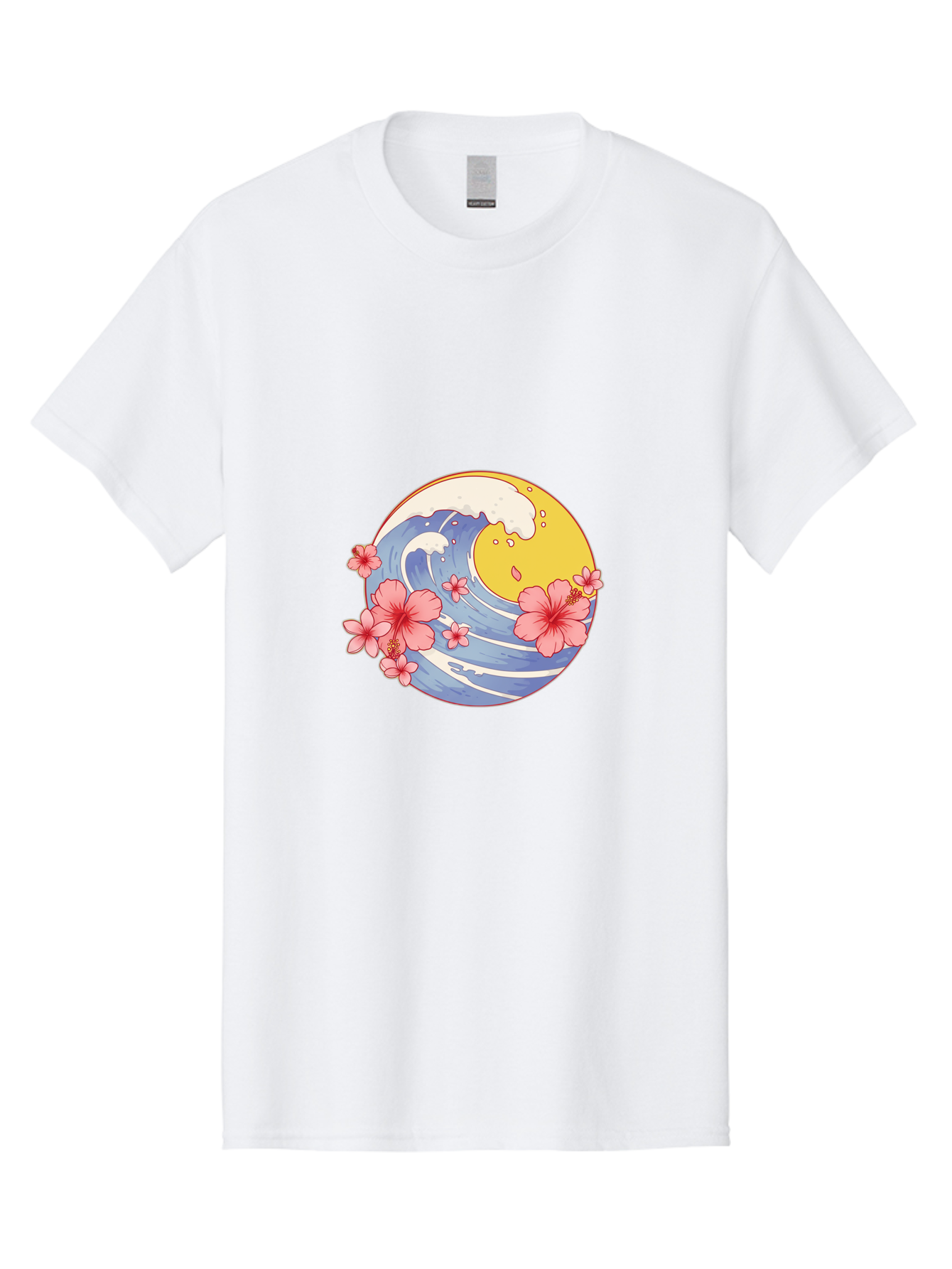 Wave-And-Cherry-Blossoms Men'S Graphic Tee, 100% Cotton, Comfortable Casual Summer Wear, Machine Washable, Vintage Camera, Old Camera, Antique Camera, Black Camera, Classic Photography, Photography Equipment, Nostalgic Device, Film Camera, Baj294 14