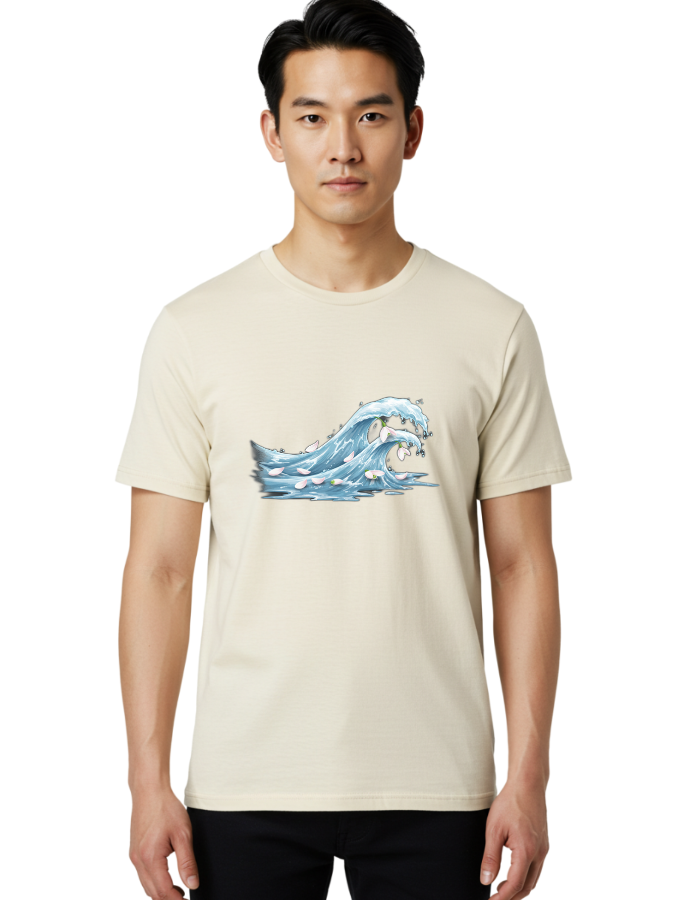 Wave Men'S Graphic Tee, 100% Cotton, Comfortable Casual Summer Wear, Machine Washable, Vintage Camera, Old Camera, Antique Camera, Black Camera, Classic Photography, Photography Equipment, Nostalgic Device, Film Camera, Camera Art Baj296 24
