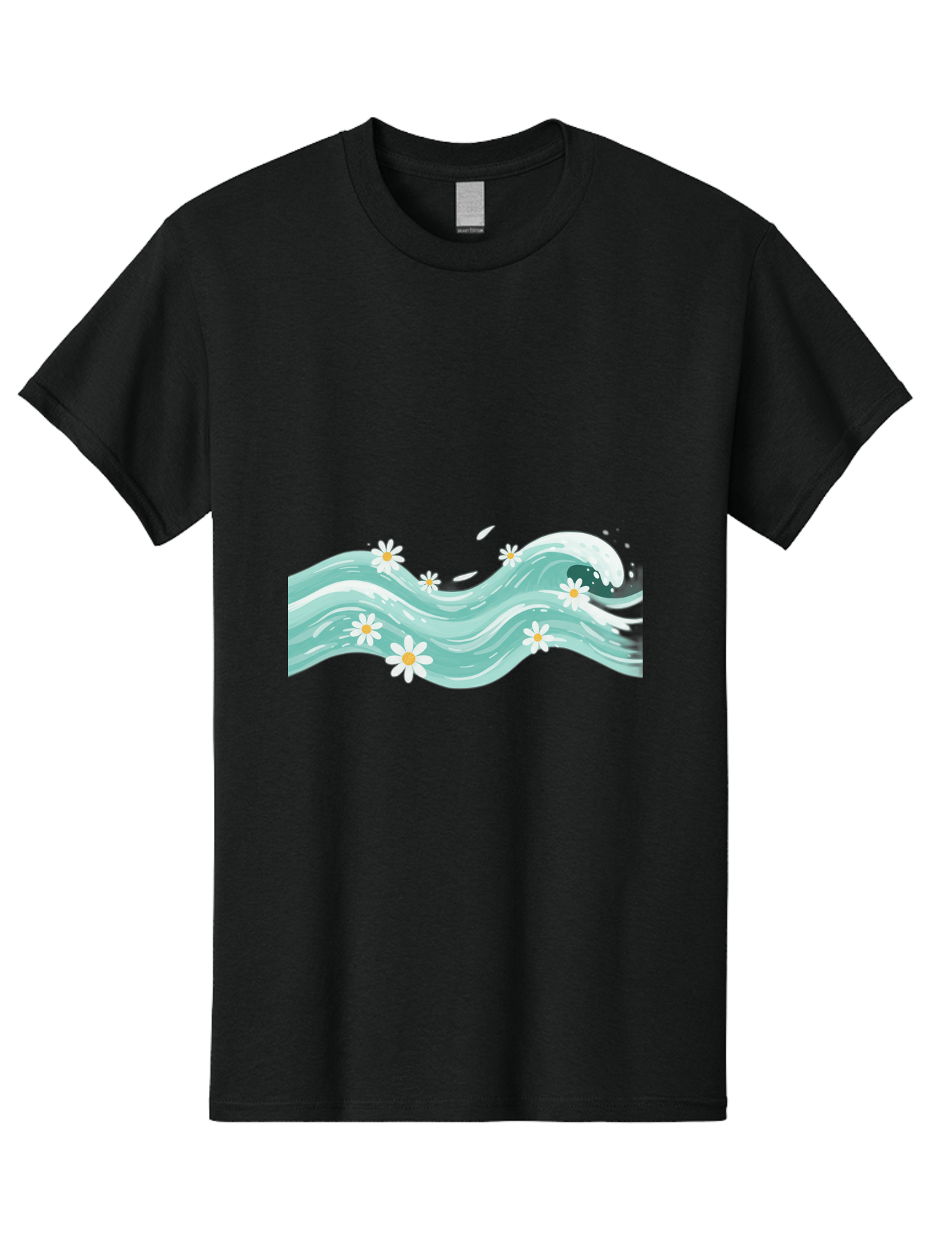 Waves-With-Daisies Men'S Graphic Tee, 100% Cotton, Comfortable Casual Summer Wear, Machine Washable, Vintage Camera, Old Camera, Antique Camera, Black Camera, Classic Photography, Photography Equipment, Nostalgic Device, Film Camera, Baj298 13