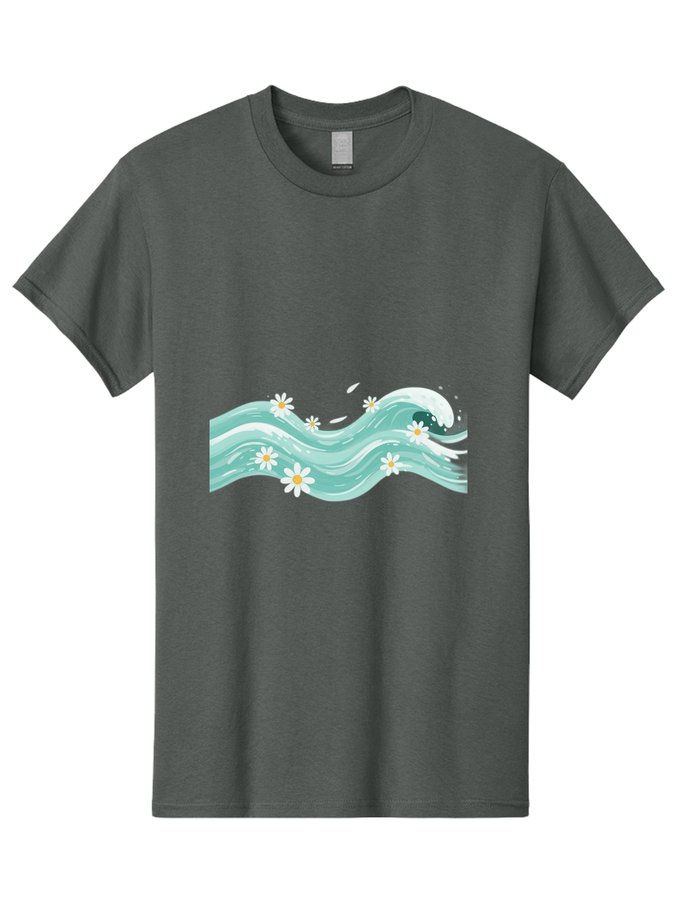 Waves-With-Daisies Men'S Graphic Tee, 100% Cotton, Comfortable Casual Summer Wear, Machine Washable, Vintage Camera, Old Camera, Antique Camera, Black Camera, Classic Photography, Photography Equipment, Nostalgic Device, Film Camera, Baj298 9