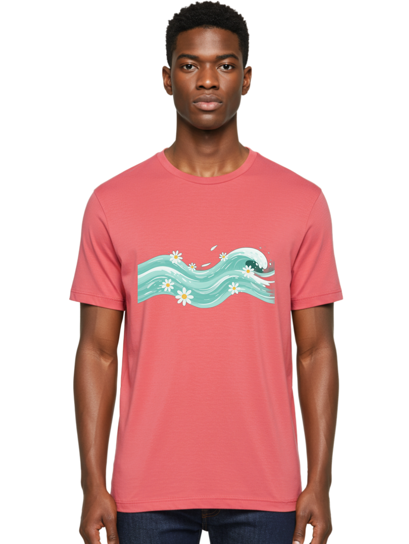 Waves-With-Daisies Men'S Graphic Tee, 100% Cotton, Comfortable Casual Summer Wear, Machine Washable, Vintage Camera, Old Camera, Antique Camera, Black Camera, Classic Photography, Photography Equipment, Nostalgic Device, Film Camera, Baj298 26