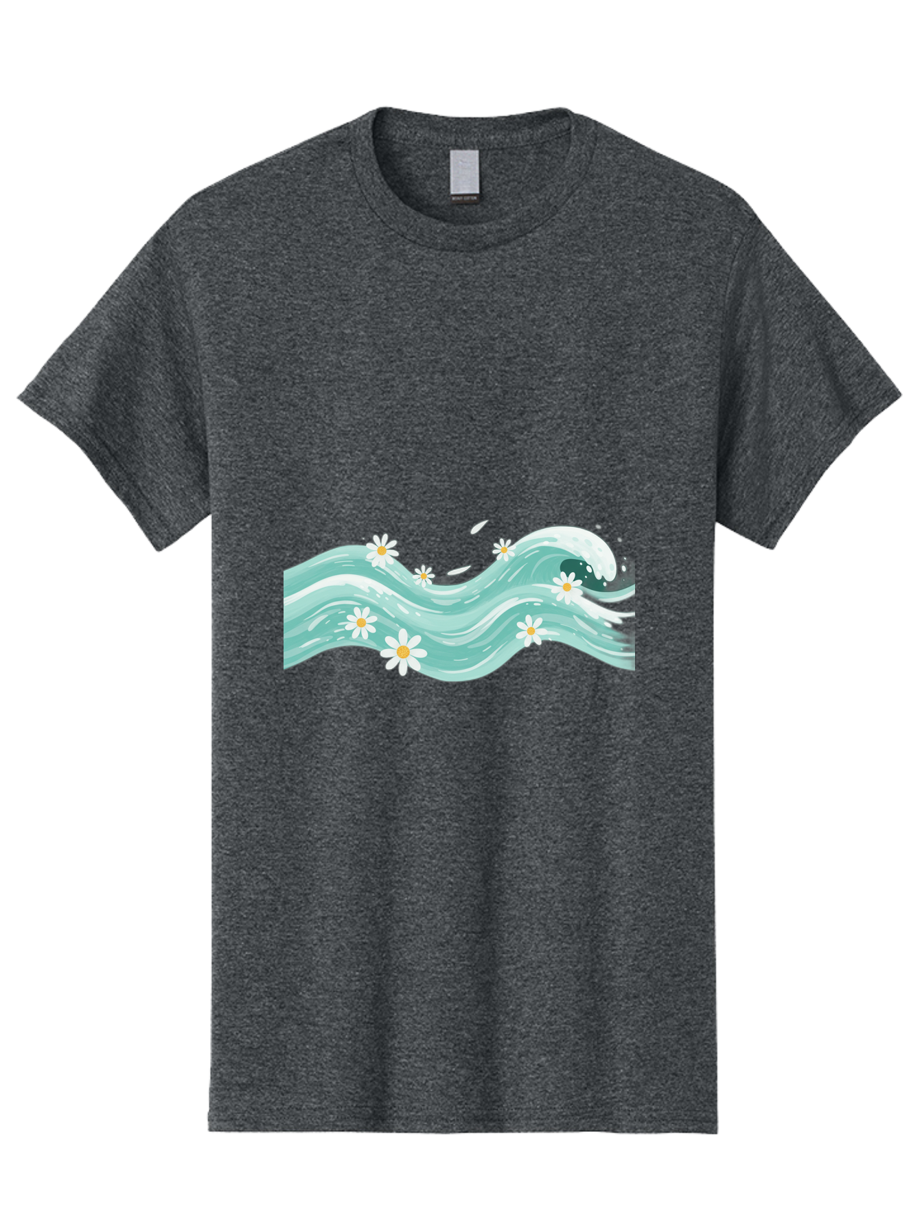 Waves-With-Daisies Men'S Graphic Tee, 100% Cotton, Comfortable Casual Summer Wear, Machine Washable, Vintage Camera, Old Camera, Antique Camera, Black Camera, Classic Photography, Photography Equipment, Nostalgic Device, Film Camera, Baj298 3