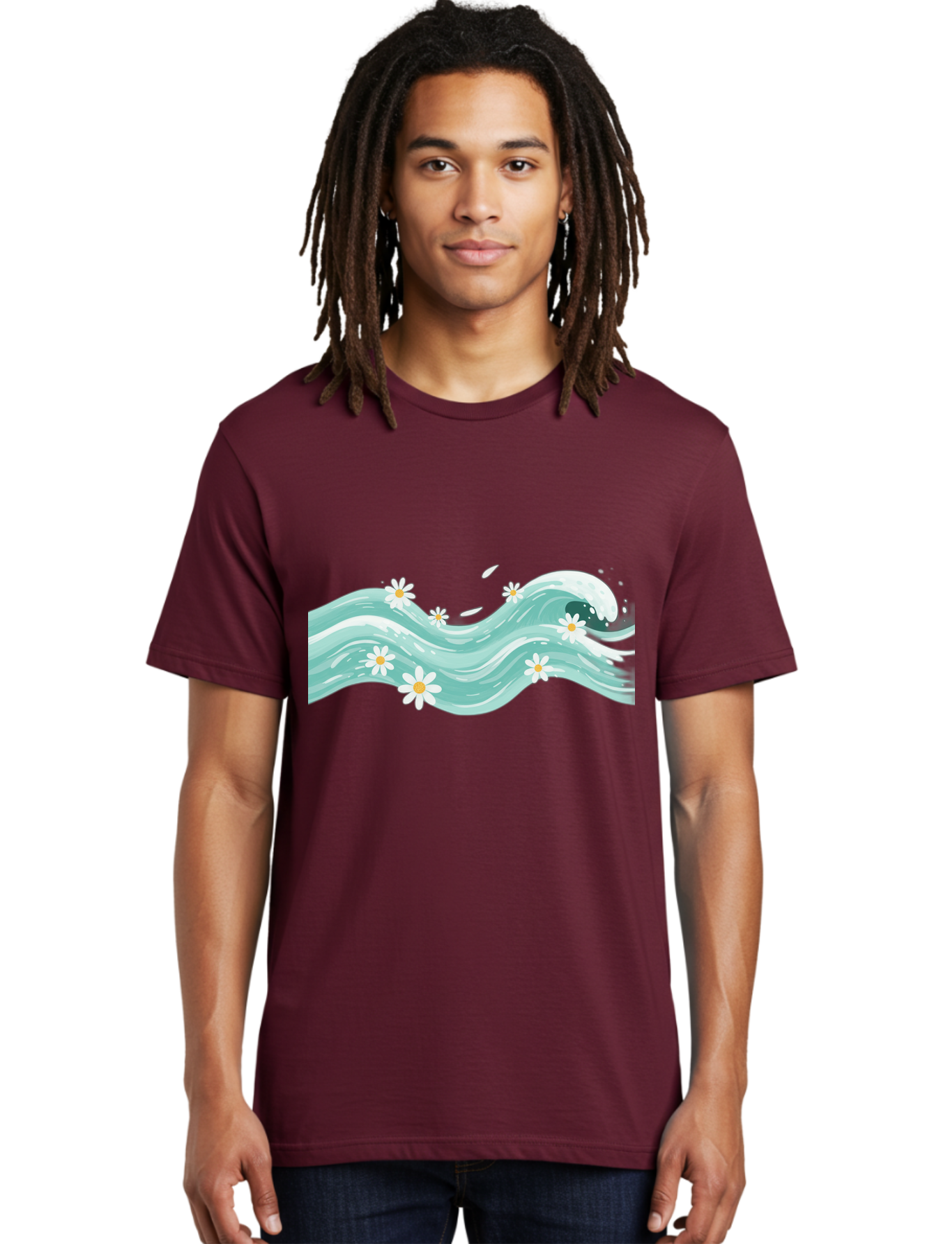Waves-With-Daisies Men'S Graphic Tee, 100% Cotton, Comfortable Casual Summer Wear, Machine Washable, Vintage Camera, Old Camera, Antique Camera, Black Camera, Classic Photography, Photography Equipment, Nostalgic Device, Film Camera, Baj298 29