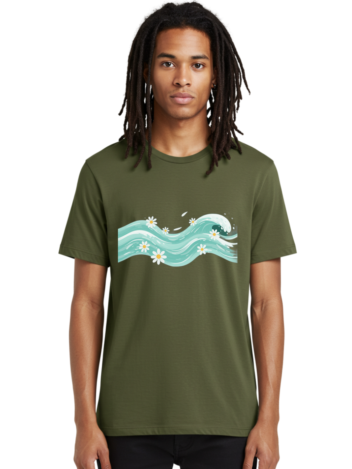 Waves-With-Daisies Men'S Graphic Tee, 100% Cotton, Comfortable Casual Summer Wear, Machine Washable, Vintage Camera, Old Camera, Antique Camera, Black Camera, Classic Photography, Photography Equipment, Nostalgic Device, Film Camera, Baj298 23