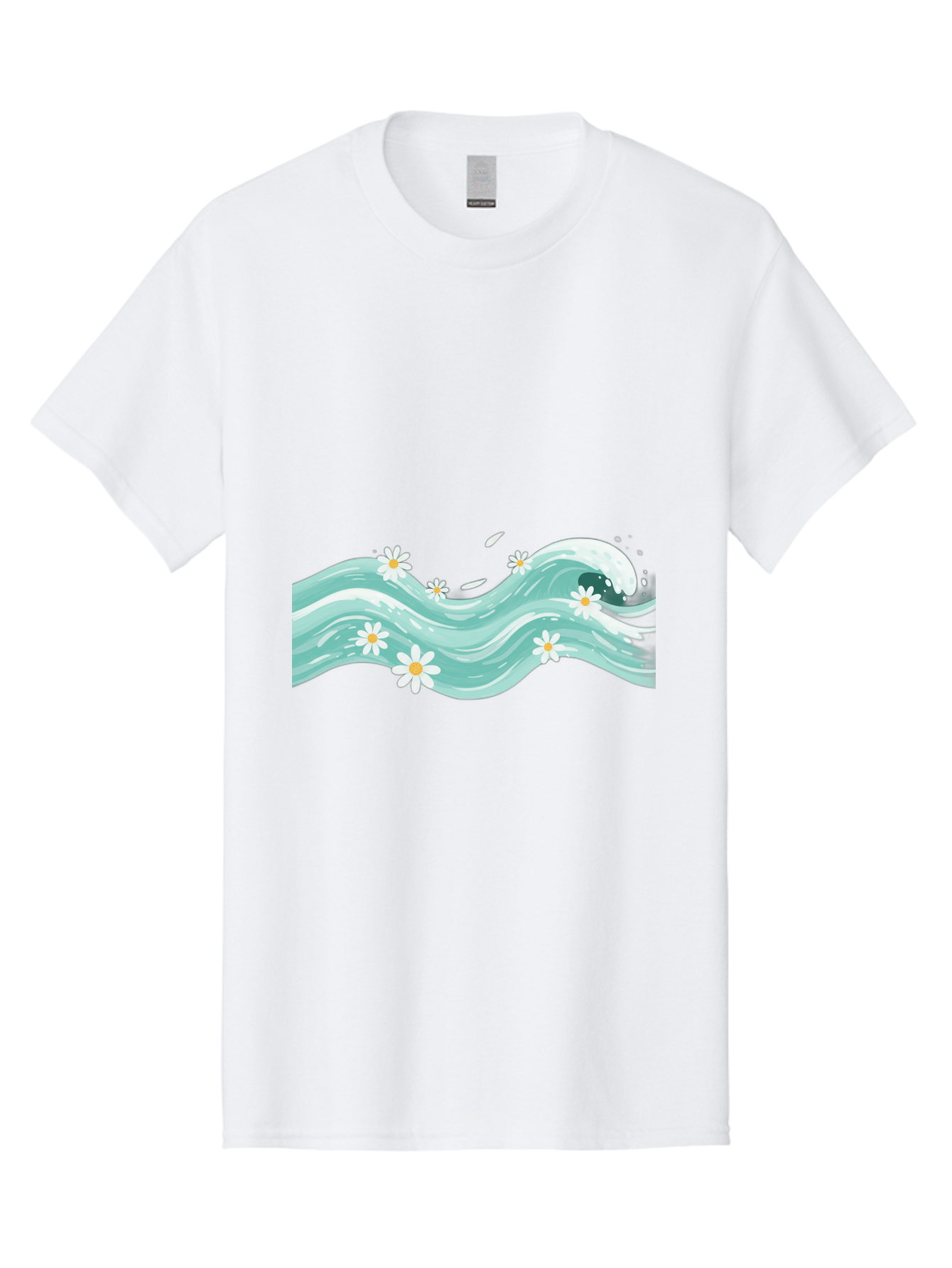 Waves-With-Daisies Men'S Graphic Tee, 100% Cotton, Comfortable Casual Summer Wear, Machine Washable, Vintage Camera, Old Camera, Antique Camera, Black Camera, Classic Photography, Photography Equipment, Nostalgic Device, Film Camera, Baj298 4
