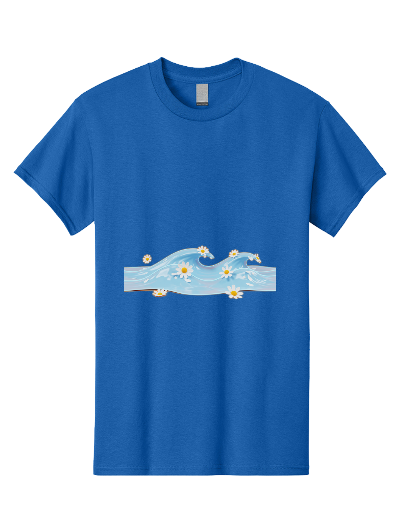 Wavy-Water-With-Daisies Men'S Graphic Tee, 100% Cotton, Comfortable Casual Summer Wear, Machine Washable, Vintage Camera, Old Camera, Antique Camera, Black Camera, Classic Photography, Photography Equipment, Nostalgic Device, Film Camera, Baj299 14